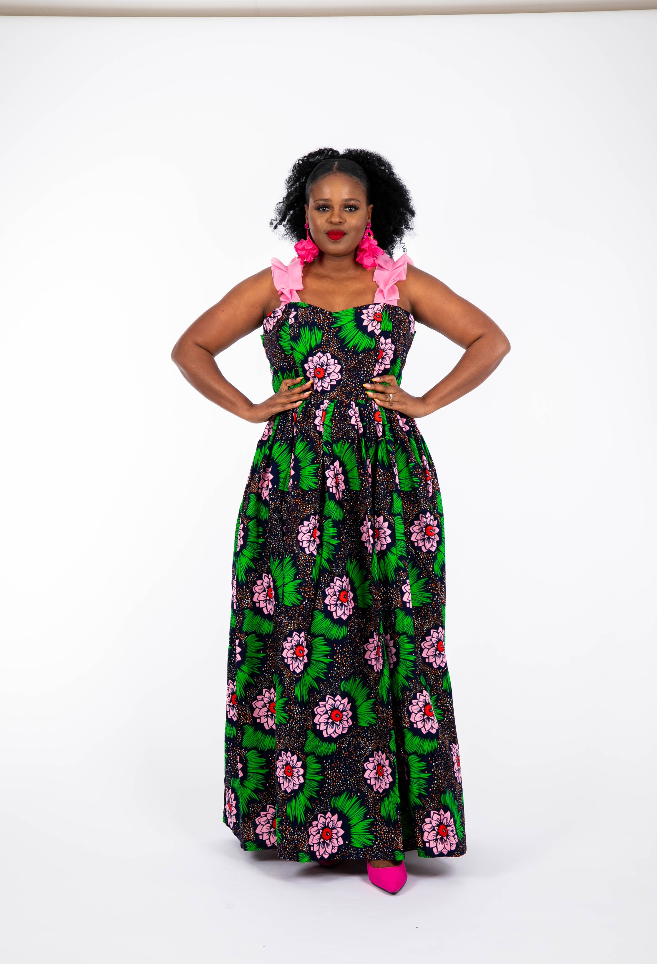 Temad collections african print ankara Dulce maxi dress,Stylish African print dresses, Modern African dresses, Ankara dress for ladies, Latest Ankara dresses, Long Ankara dresses, ankara dresses Uk, Ankara dresses styles, stylish Ankara dresses, beautiful African dresses, African Ankara dresses for ladies, African dresses styles, ankara print, ankara maxi dresses,Ankara midi dresses, pink african print dresses, African print dress with pockets, Green african print maxi dress, African maxi dress
