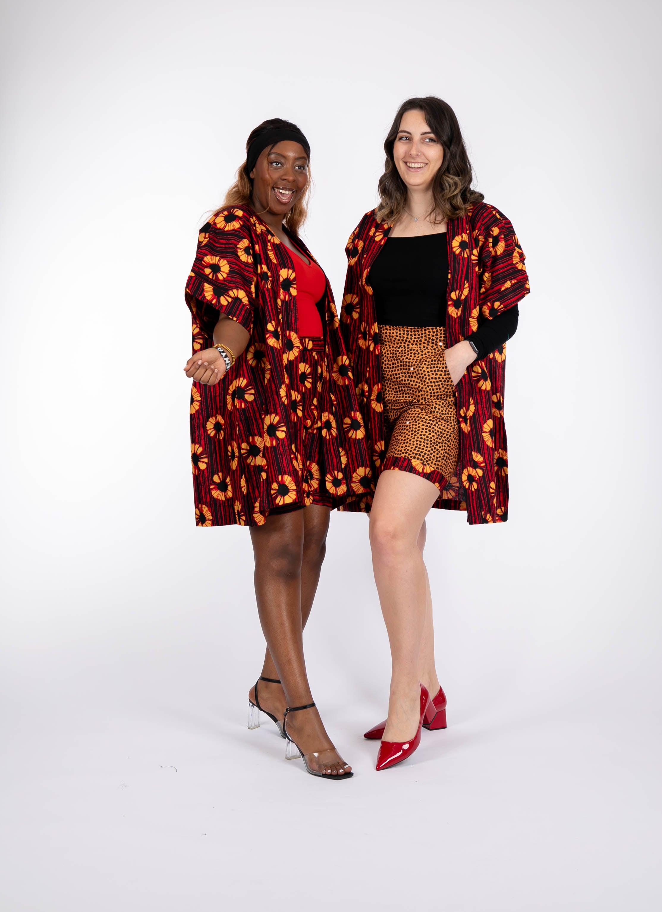 Temad collections African print ankara kimono set, African print kimono set, African print kimono jacket, ankara kimono, red ankara kimono jacket, African print short sleeve kimono, African print red kimono, African print stylish kimono jacket, beautiful african kimono, African print kimono with shorts, ankara shorts, African print shorts, African print red shorts, African print turnover shorts, African summer shorts