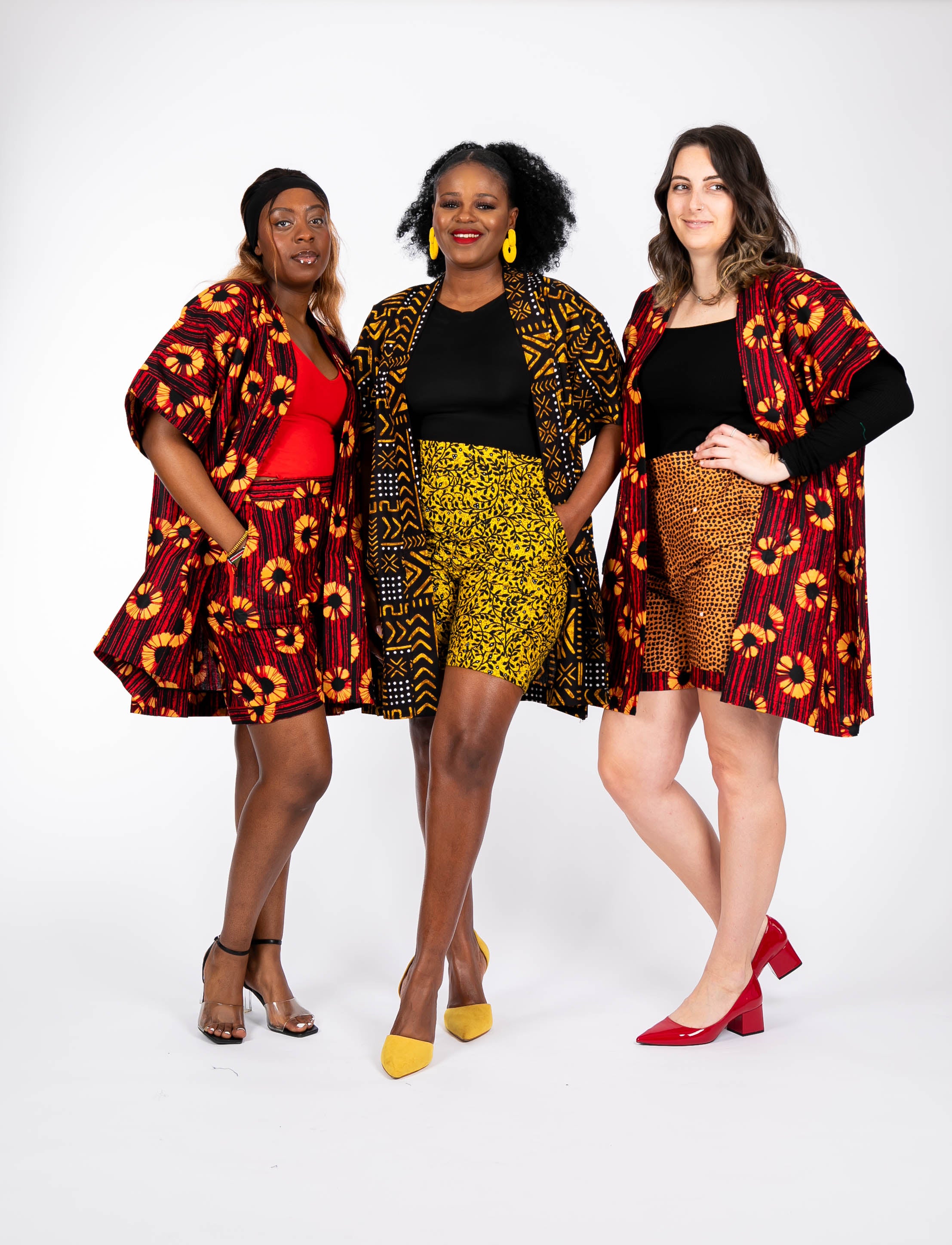 Temad collections Chula African print ankara kimono set, African print kimono set, African print kimono jacket, ankara kimono, red ankara kimono jacket, African print short sleeve kimono, African print red kimono, African print stylish kimono jacket, beautiful african kimono, African print kimono with shorts, ankara shorts, African print shorts, African print red shorts, African print turnover shorts, African summer shorts