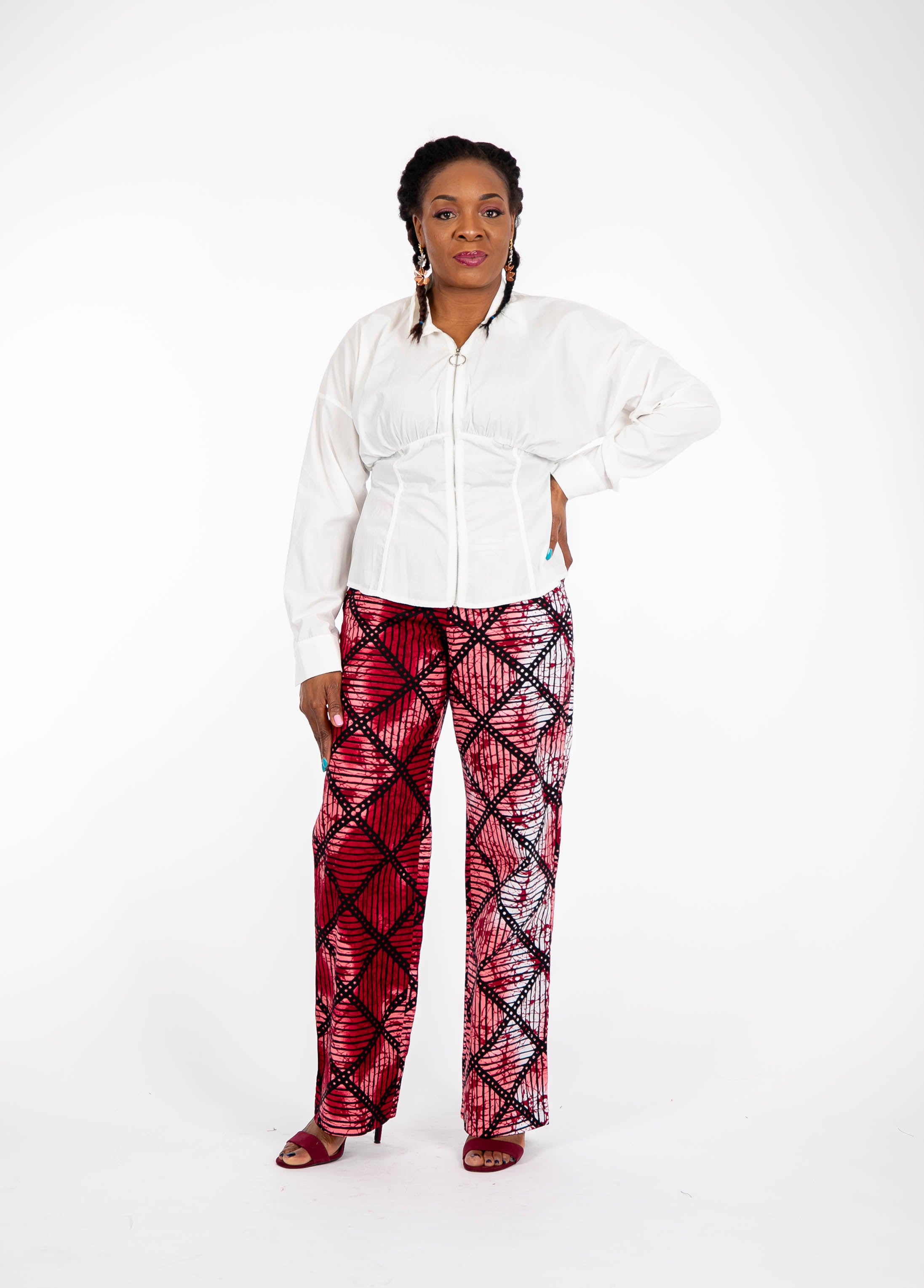 Temad collections african print ankara kimono palazzo, Stylish African print bottoms and tops, African print Ankara fabric, African trousers, African palazzo , African pants , African print casual palazzo , African trousers for ladies, African flared trousers, Ankara palazzo, Ankara trousers, Ankara pants, latest Ankara palazzo, african palazzo and tops, stylish african trousers, red palazzo