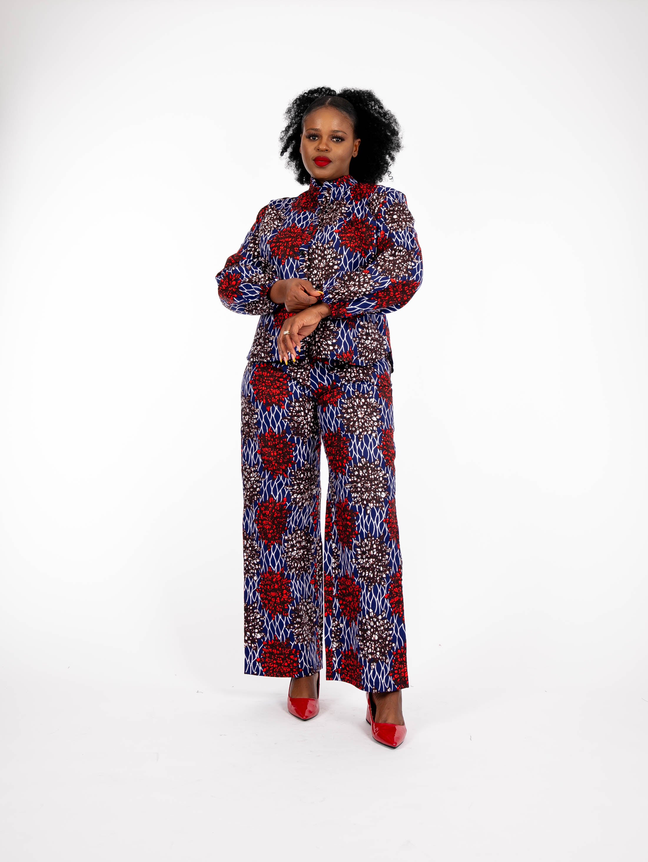 Temad collections african print ankara kimono palazzo, Stylish African print bottoms and tops, African print Ankara fabric, African trousers, African palazzo , African pants , African print casual palazzo , African trousers for ladies, African flared trousers, Ankara palazzo, Ankara trousers, Ankara pants, latest Ankara palazzo, african palazzo and tops, stylish african trousers, red palazzo 