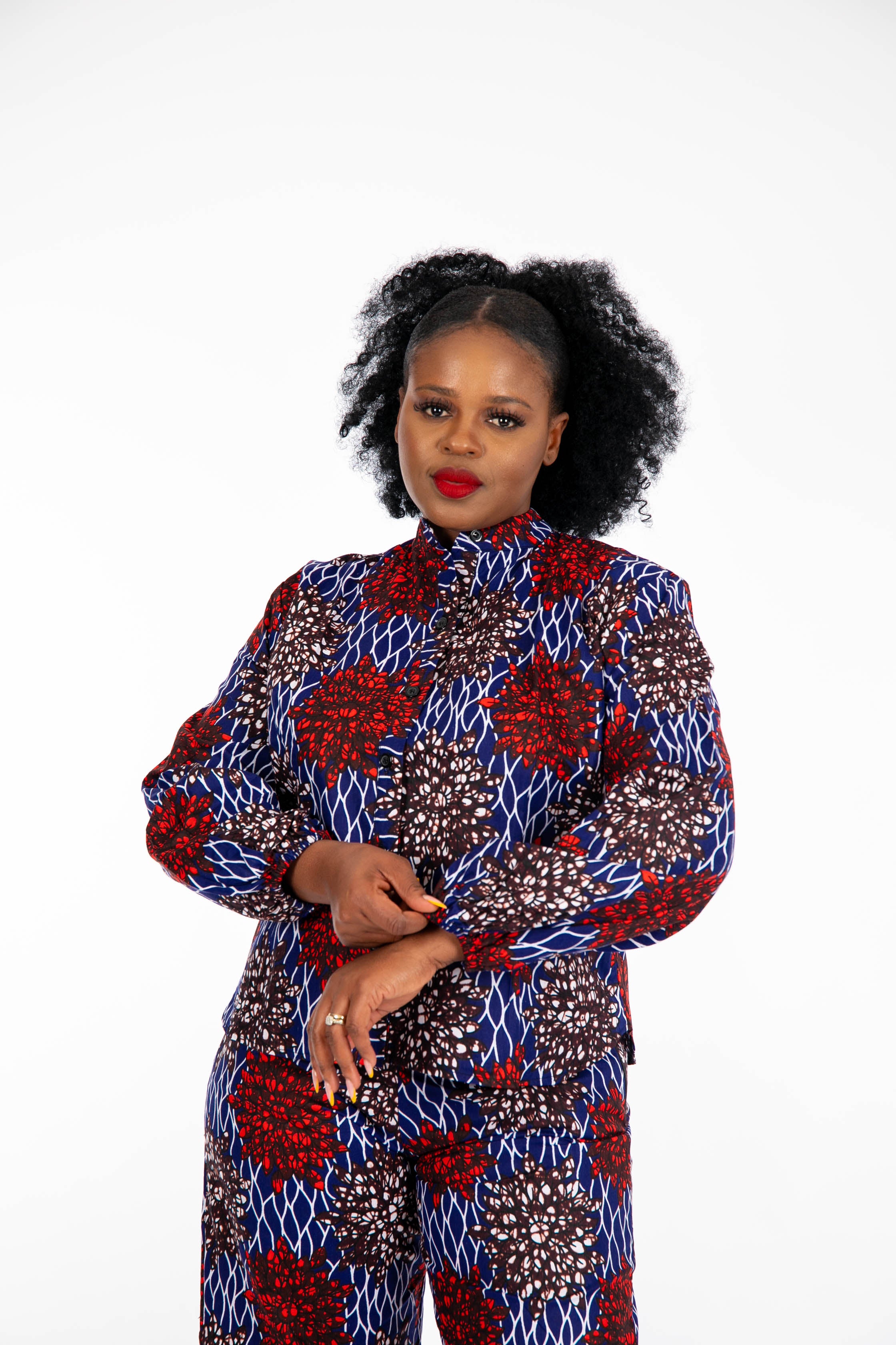 Temad collections Tesoro african print ankara kimono palazzo, Stylish African print bottoms and tops, African print Ankara fabric, African trousers, African shirt , African blouse , African print casual palazzo , African shirt for ladies, African flared trousers, Ankara palazzo, Ankara shirt, Ankara shirt, latest Ankara shirt, african palazzo and tops, stylish african shirt, red shirt