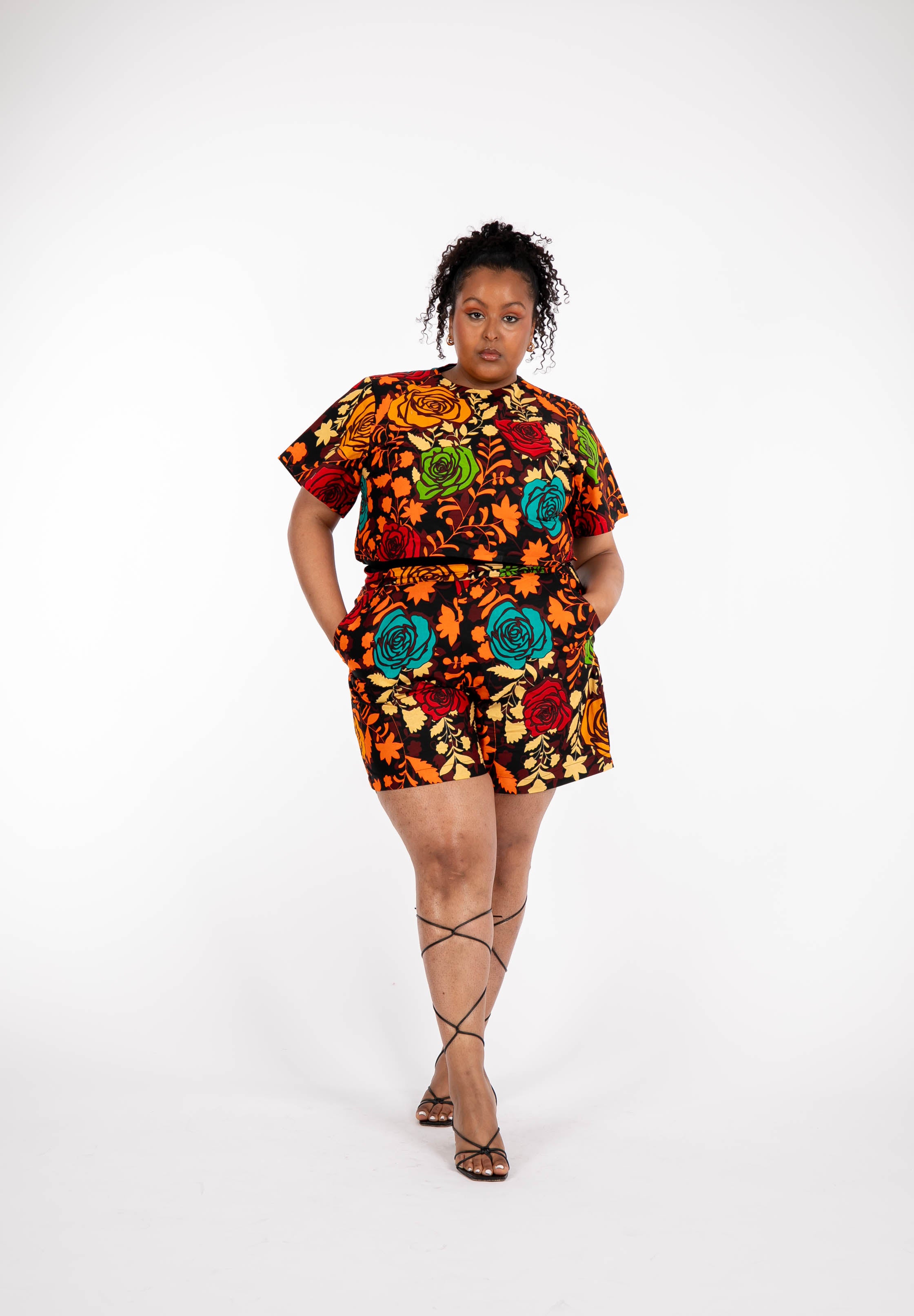Temad collections Bombon african print ankara shorts and top, Stylish African print bottoms and tops, African print Ankara fabric, African shorts, African crop top , African crop top , African print casual palazzo , African crop top for ladies, African flared trousers, Ankara crop top, Ankara top, Ankara crop top, latest Ankara shorts, african floral shorts and tops, stylish african shorts, african crop top matching shorts