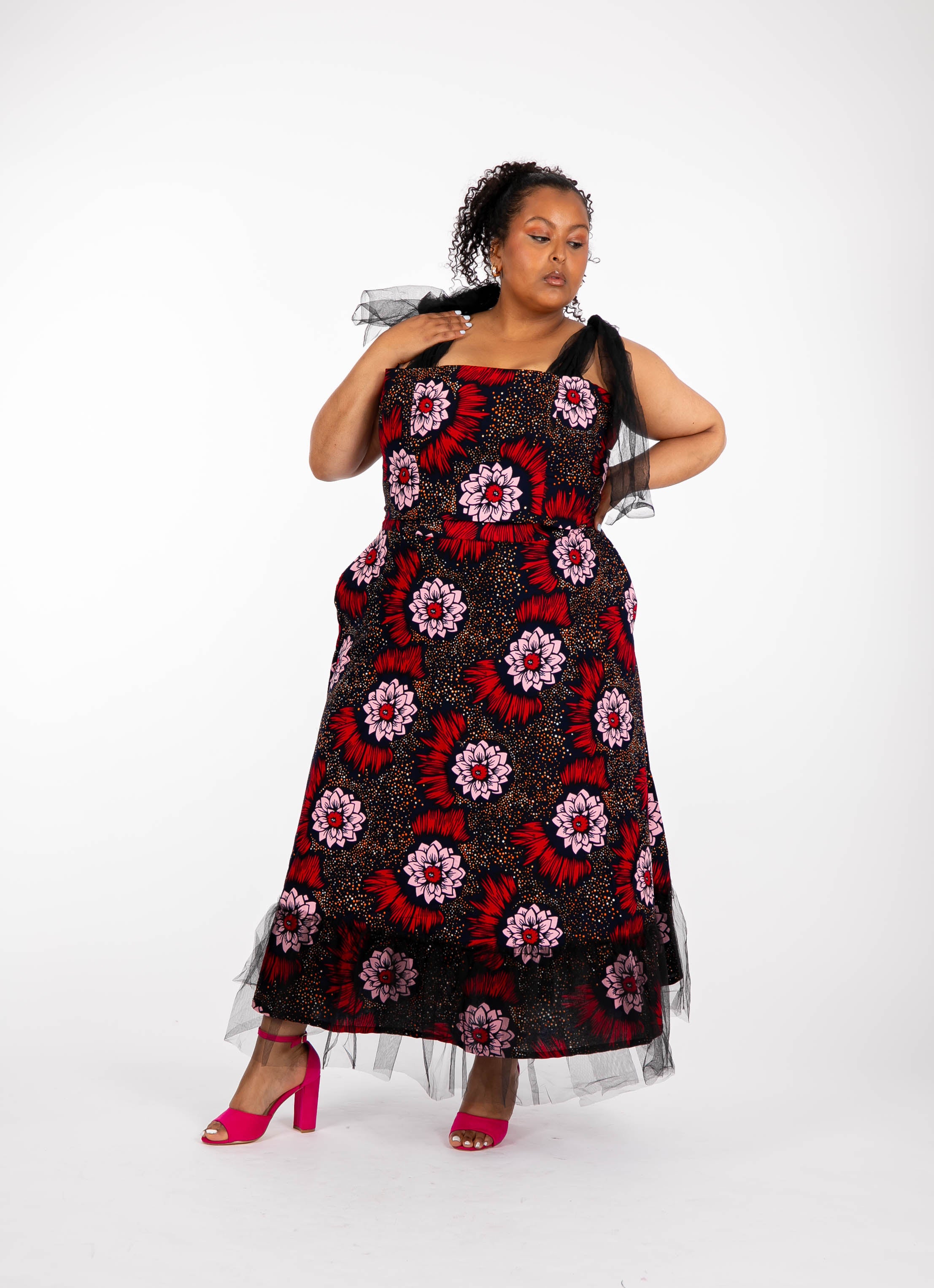 Temad collections Carino african print ankara tulle circle skirt and crop top, Stylish African print skirts and tops, African print Ankara fabric, African tulle crop top, African crop top , African crop top , African print casual crop top , African crop top for ladies, African flared trousers, Ankara crop top, Ankara top, Ankara crop top, latest Ankara shorts, african floral shorts and tops, stylish african top, african crop top matching skirt