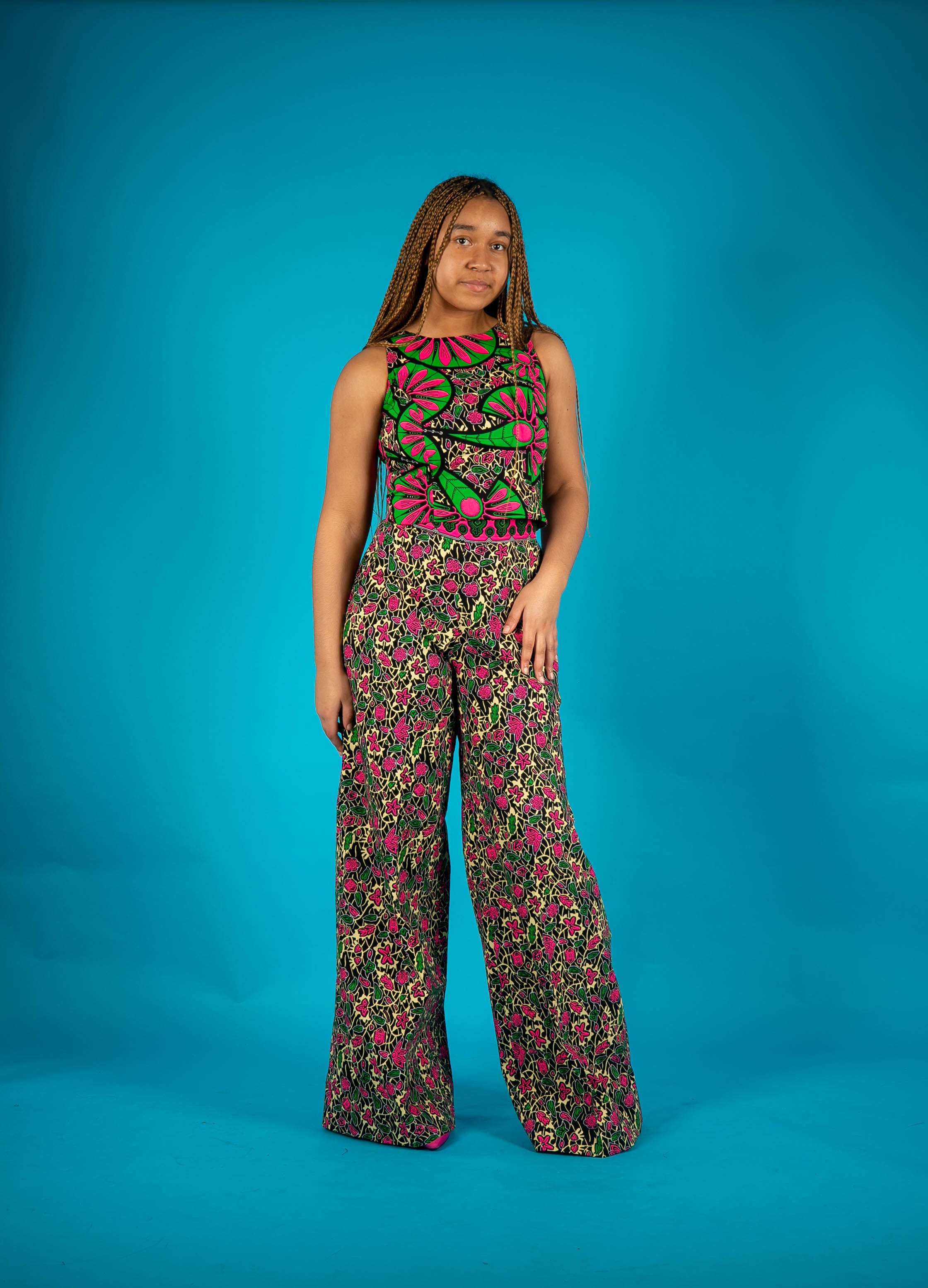 temad collections african print ankara pink barbie palazzo trousers, Stylish African print bottoms and tops, African print Ankara fabric, African trousers, African palazzo , African pants , African print casual palazzo , African trousers for ladies, African flared trousers, Ankara palazzo, Ankara trousers, Ankara pants, latest Ankara palazzo, african palazzo and tops 