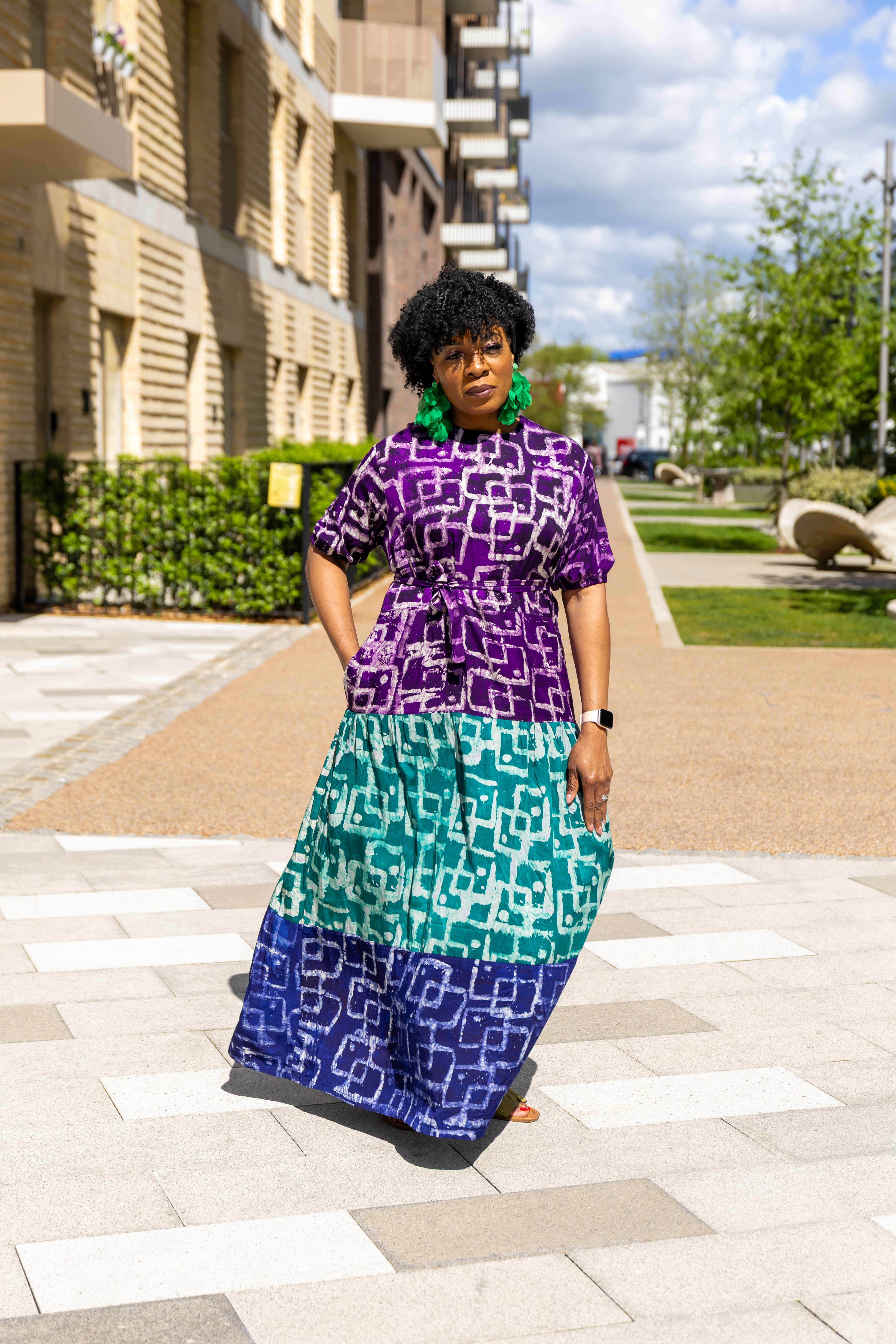 temad collections african print adire puff sleeves maxi a line dress, Stylish African print dresses, Modern African dresses, Ankara dress for ladies, Latest adire dresses, Long Ankara dresses, ankara dresses Uk. Adire dresses styles, stylish Ankara dresses, beautiful African dresses, African dresses styles, adire print, ankara maxi dresses, Ankara blue dresses, Ankara long dresses, African maxi dress, , African midi dress, African maxi dress, latest maxi dress, layered maxi dress