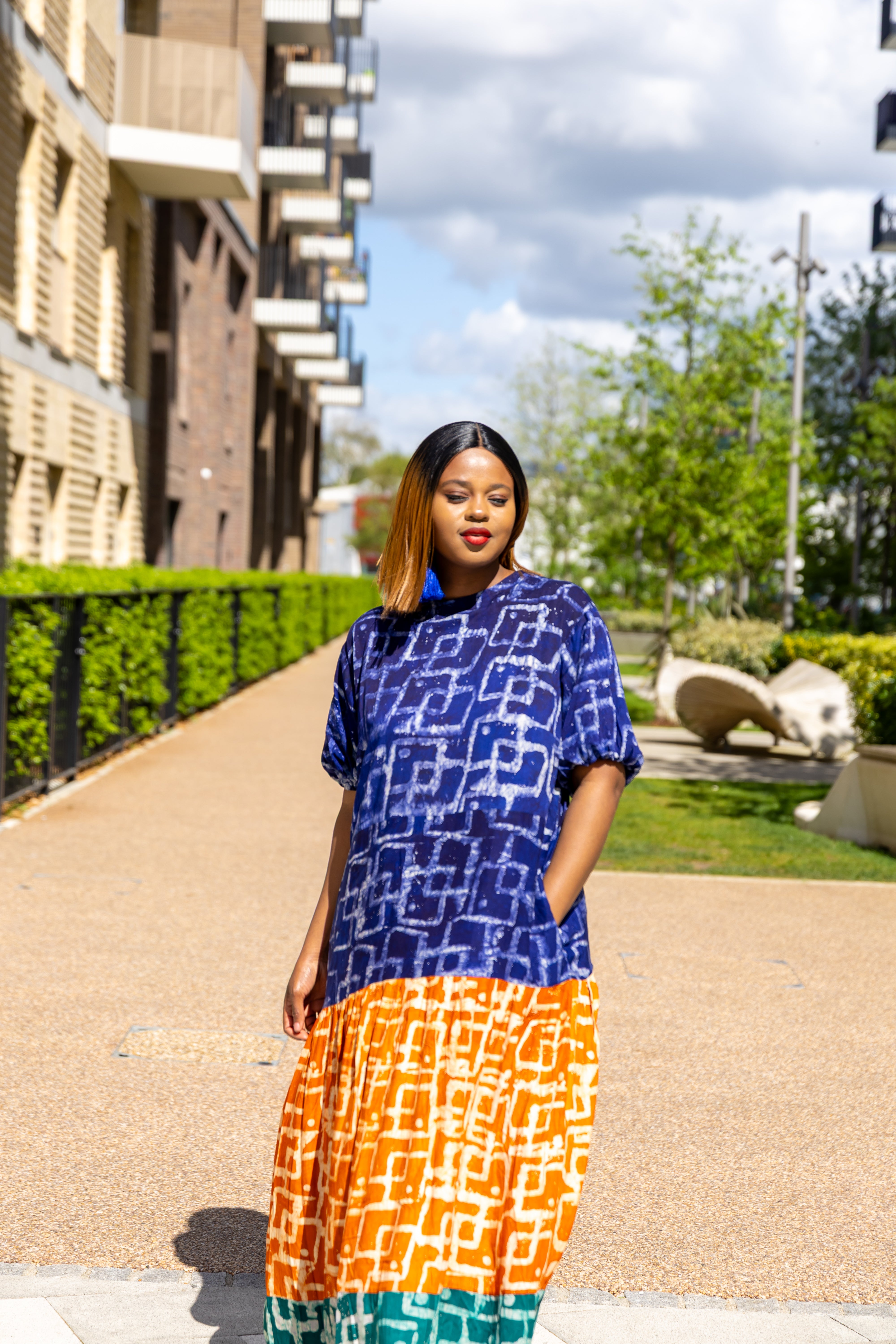 temad collections african print adire puff sleeves maxi a line dress, Stylish African print dresses, Modern African dresses, Ankara dress for ladies, Latest adire dresses, Long Ankara dresses, ankara dresses Uk. Adire dresses styles, stylish Ankara dresses, beautiful African dresses, African dresses styles, adire print, ankara maxi dresses, Ankara blue dresses, Ankara long dresses, African maxi dress, , African midi dress, African maxi dress, latest maxi dress, layered maxi dress