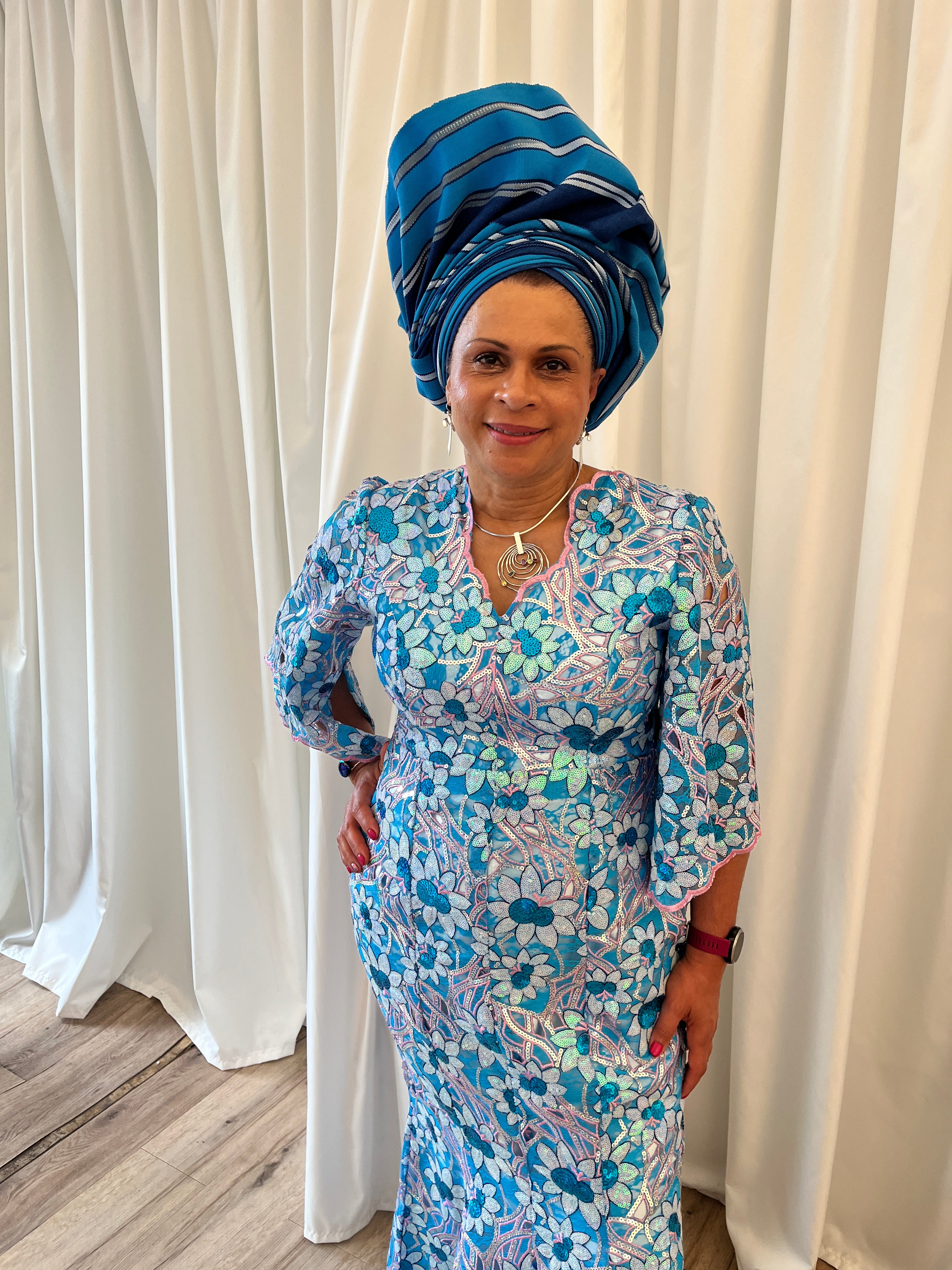 TemAD bespoke dress, wedding guest, aso ebi Bella, aso ebi style, aso ebi lace