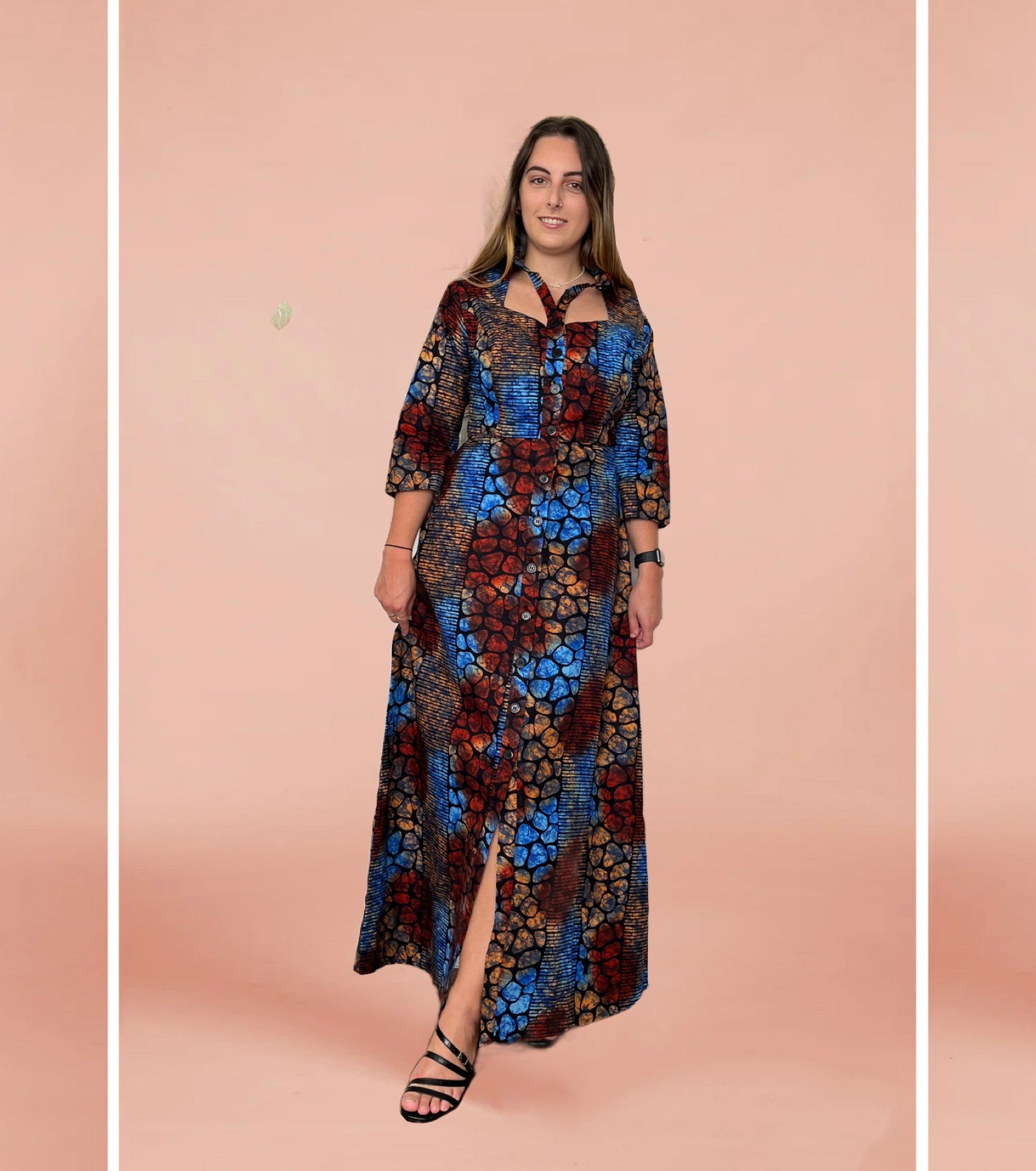 temad collections african print Estelle brown and blue maxi dress, Stylish African print dresses, Modern African dresses, Ankara dress for ladies, Latest Ankara dresses, Long Ankara dresses, ankara dresses Uk. Ankara dresses styles, stylish Ankara dresses, beautiful African dresses, African Ankara dresses for ladies, African dresses styles, ankara print, ankara maxi dresses,Ankara midi dresses, Ankara short dresses, African maxi dress, , African midi dress, , African short dress