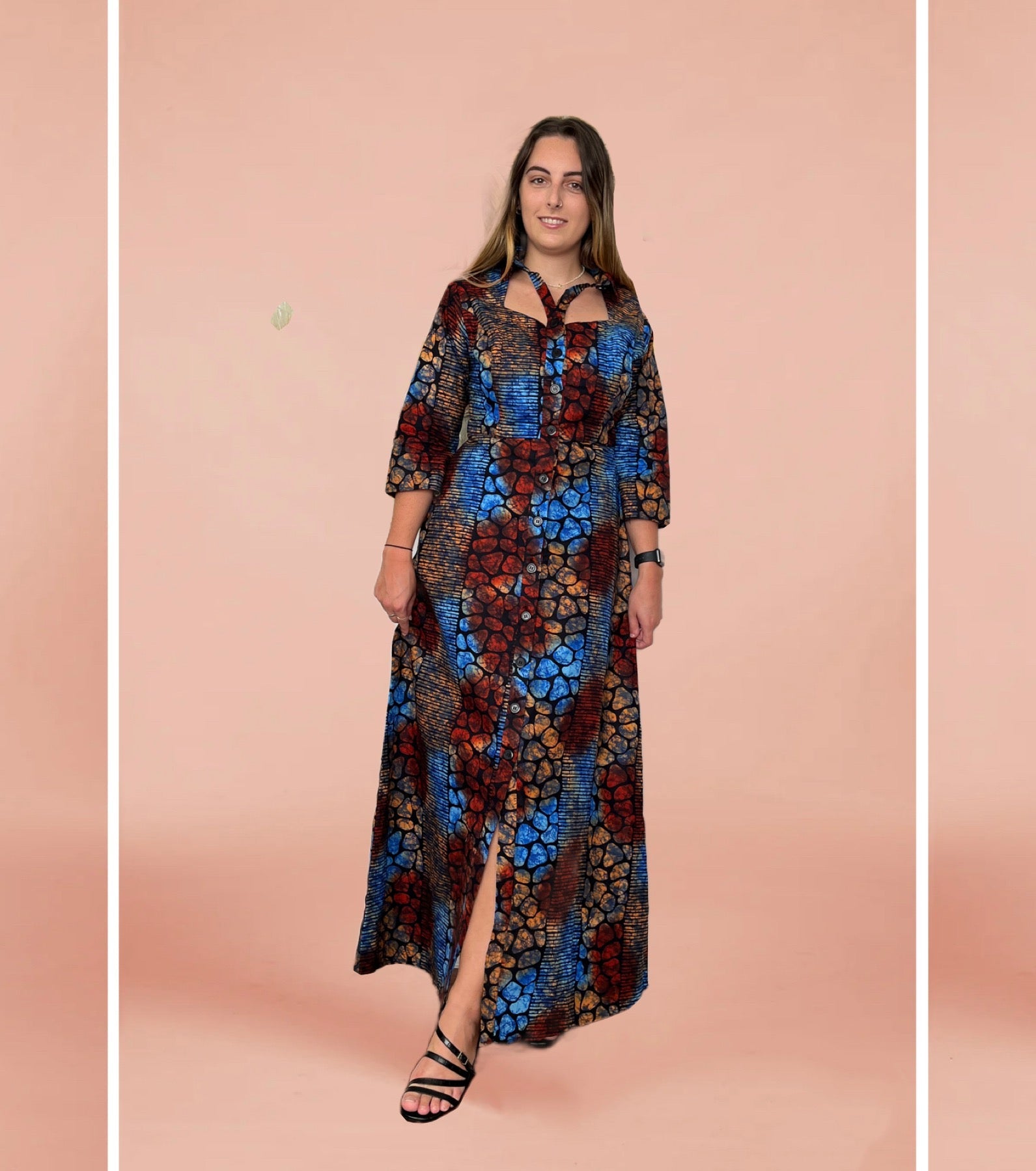 temad collections african print Estelle brown and blue maxi dress, Stylish African print dresses, Modern African dresses, Ankara dress for ladies, Latest Ankara dresses, Long Ankara dresses, ankara dresses Uk. Ankara dresses styles, stylish Ankara dresses, beautiful African dresses, African Ankara dresses for ladies, African dresses styles, ankara print, ankara maxi dresses,Ankara midi dresses, Ankara short dresses, African maxi dress, , African midi dress, , African short dress