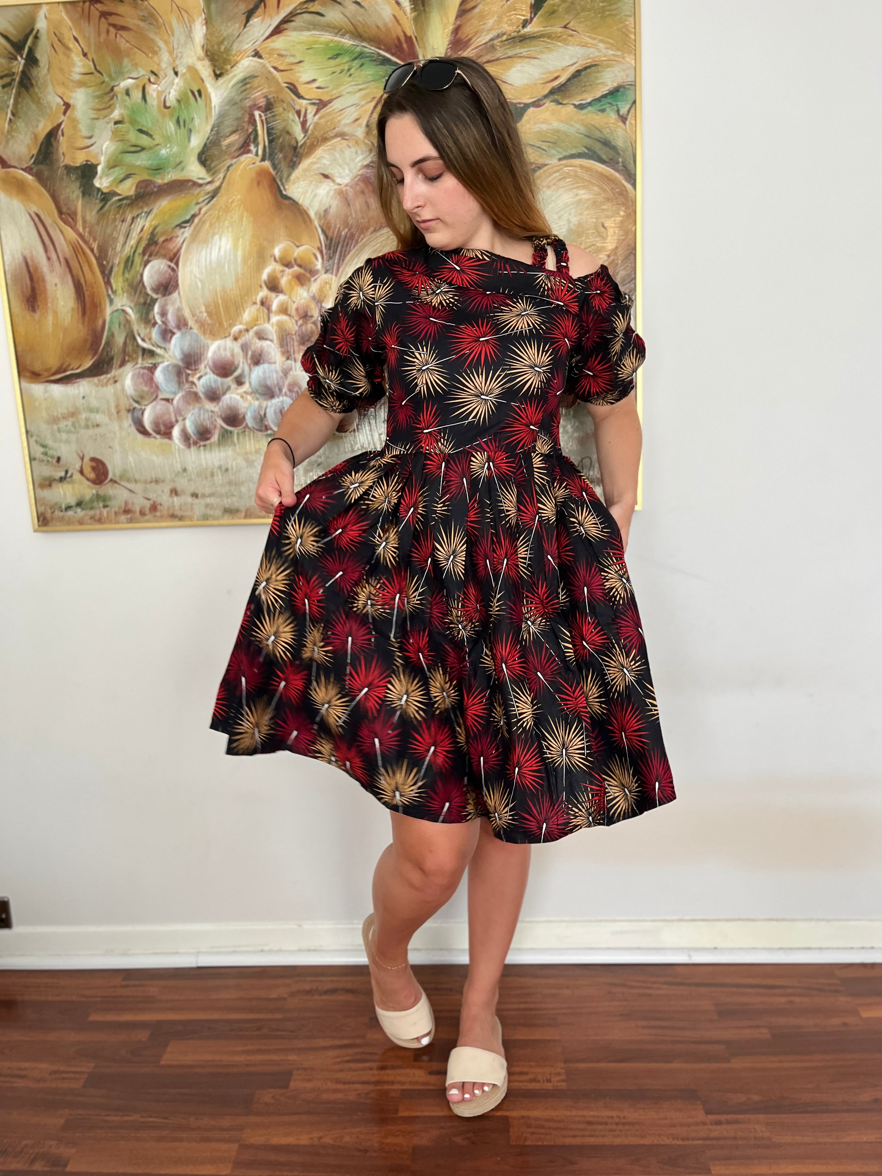 Temad collections african print ankara one shoulder puff sleeves midi dress, Stylish African print dresses, Modern African dresses, Ankara dress for ladies, Latest Ankara dresses, Long Ankara dresses, ankara dresses Uk. Ankara dresses styles, stylish Ankara dresses, beautiful African dresses, African Ankara dresses for ladies, African dresses styles, ankara print, ankara maxi dresses,Ankara midi dresses, Ankara short dresses, African maxi dress, , African midi dress, , African short dress