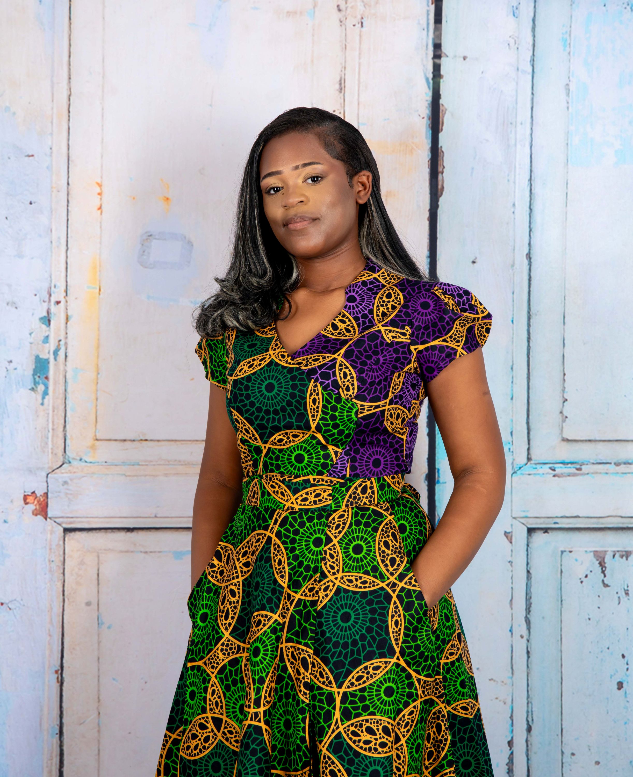 Temad collections Iye african print ankara palazzo, Stylish African print bottoms and tops, African print Ankara fabric, African trousers, African shirt , African blouse , African print casual palazzo , African shirt for ladies, African flared trousers, Ankara palazzo, Ankara blouse, Ankara blouse, latest Ankara blouse, african palazzo and top, stylish african blouse, green blouse , african print green wrap blouse, african print wrap blouse, african print stylish blouse, green wrap top, green wrap top