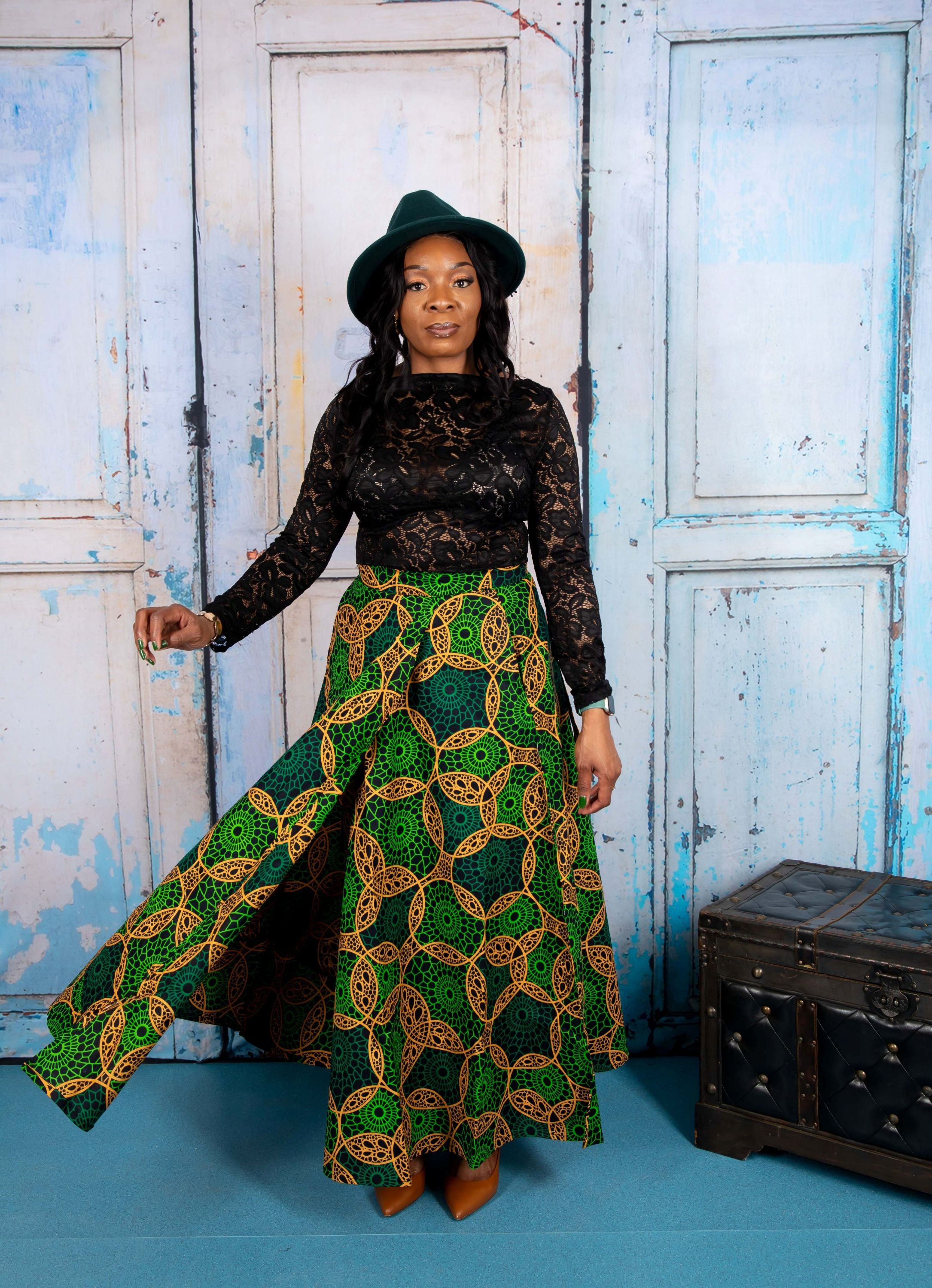 Temad collections Anfani african print ankara maxi skirt, Stylish African print skirt, Modern African skirt, Ankara skirt for ladies, Latest Ankara skirt, ankara skirt Uk, Ankara skirt styles, stylish Ankara skirt, beautiful African skirt, African Ankara skirt for ladies, African skirt styles, Ankara maxi skirt, Ankara wrap skirt, African long skirt, African long skirt, african print wrap skirt, green floral skirt, ankle length skirt, green african print wrap skirt, green african print maxi skirt