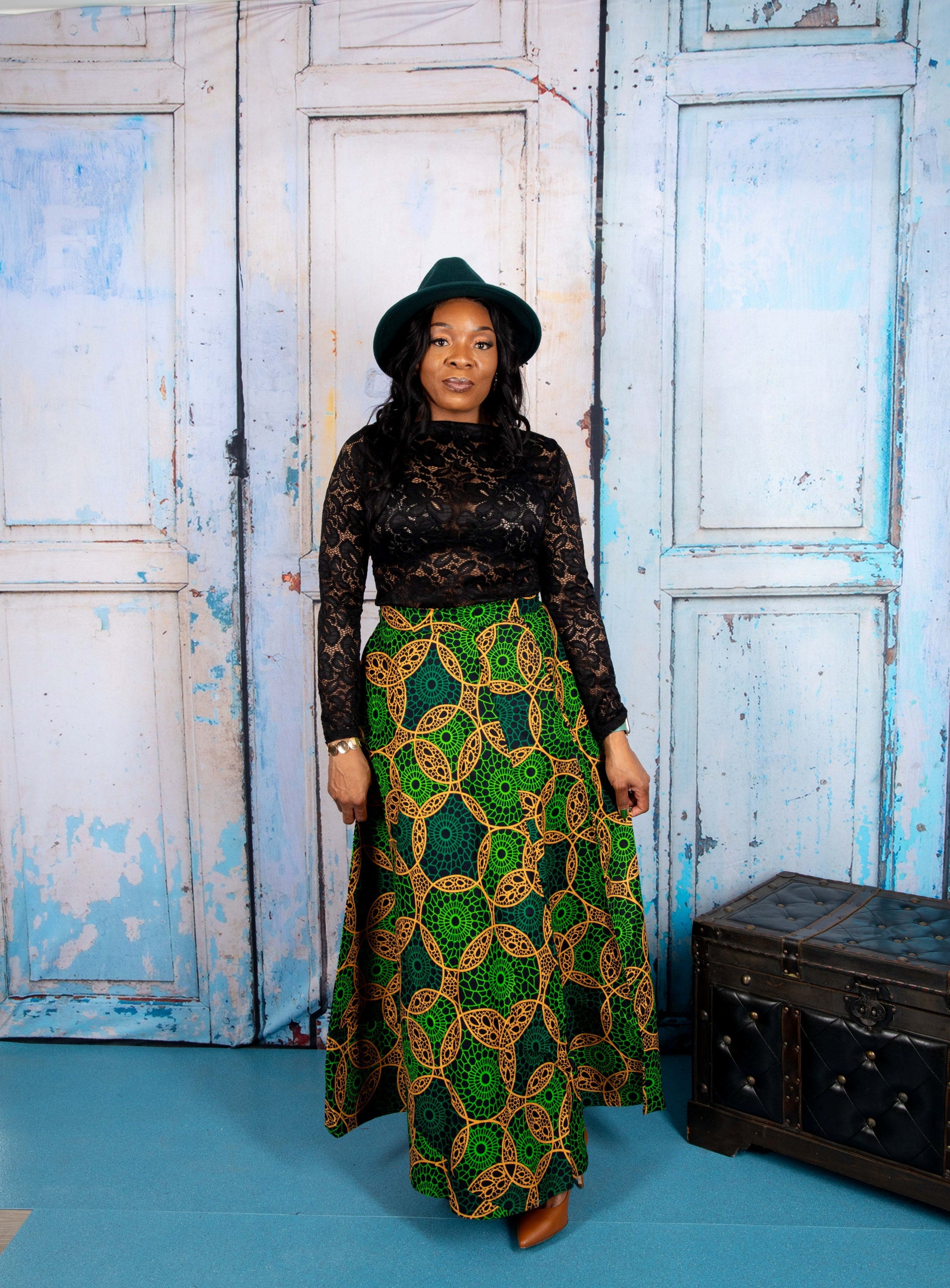 Temad collections Anfani african print ankara maxi skirt, Stylish African print skirt, Modern African skirt, Ankara skirt for ladies, Latest Ankara skirt, ankara skirt Uk, Ankara skirt styles, stylish Ankara skirt, beautiful African skirt, African Ankara skirt for ladies, African skirt styles, Ankara maxi skirt, Ankara wrap skirt, African long skirt, African long skirt, african print wrap skirt, green floral skirt, ankle length skirt, green african print wrap skirt, green african print maxi skirt