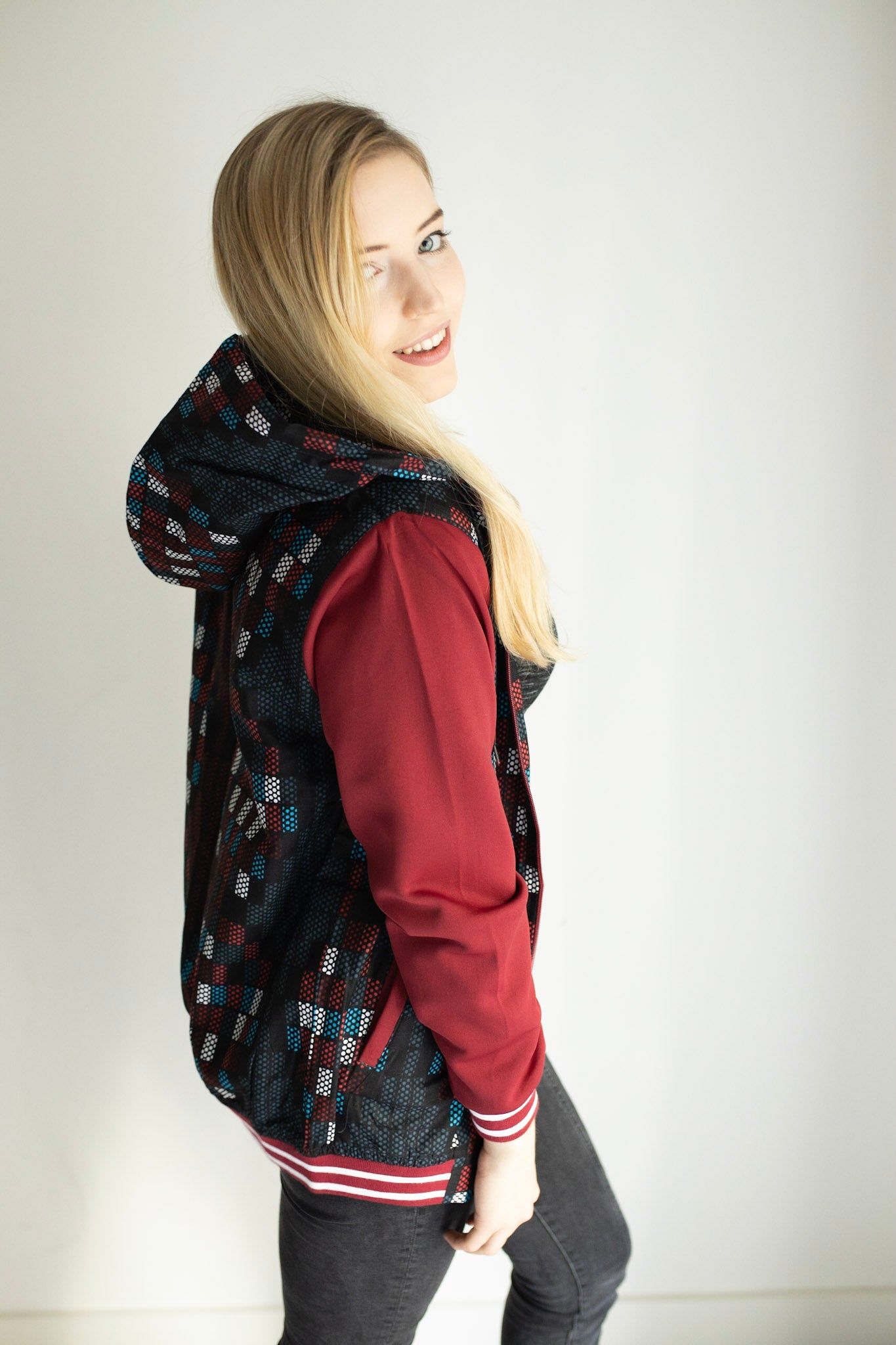 Ankara African print bomber jacket
