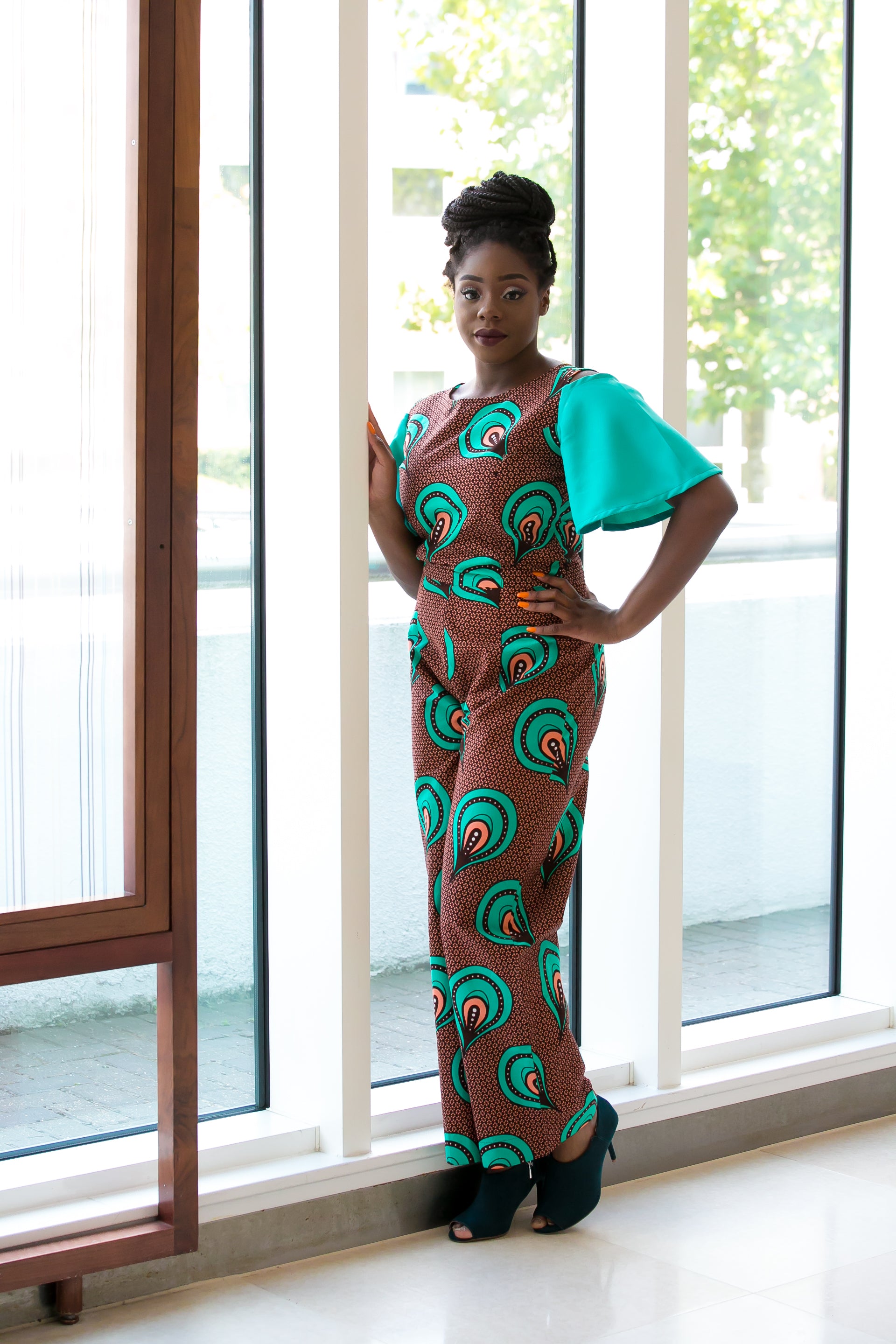 Ferrate blue jumpsuit