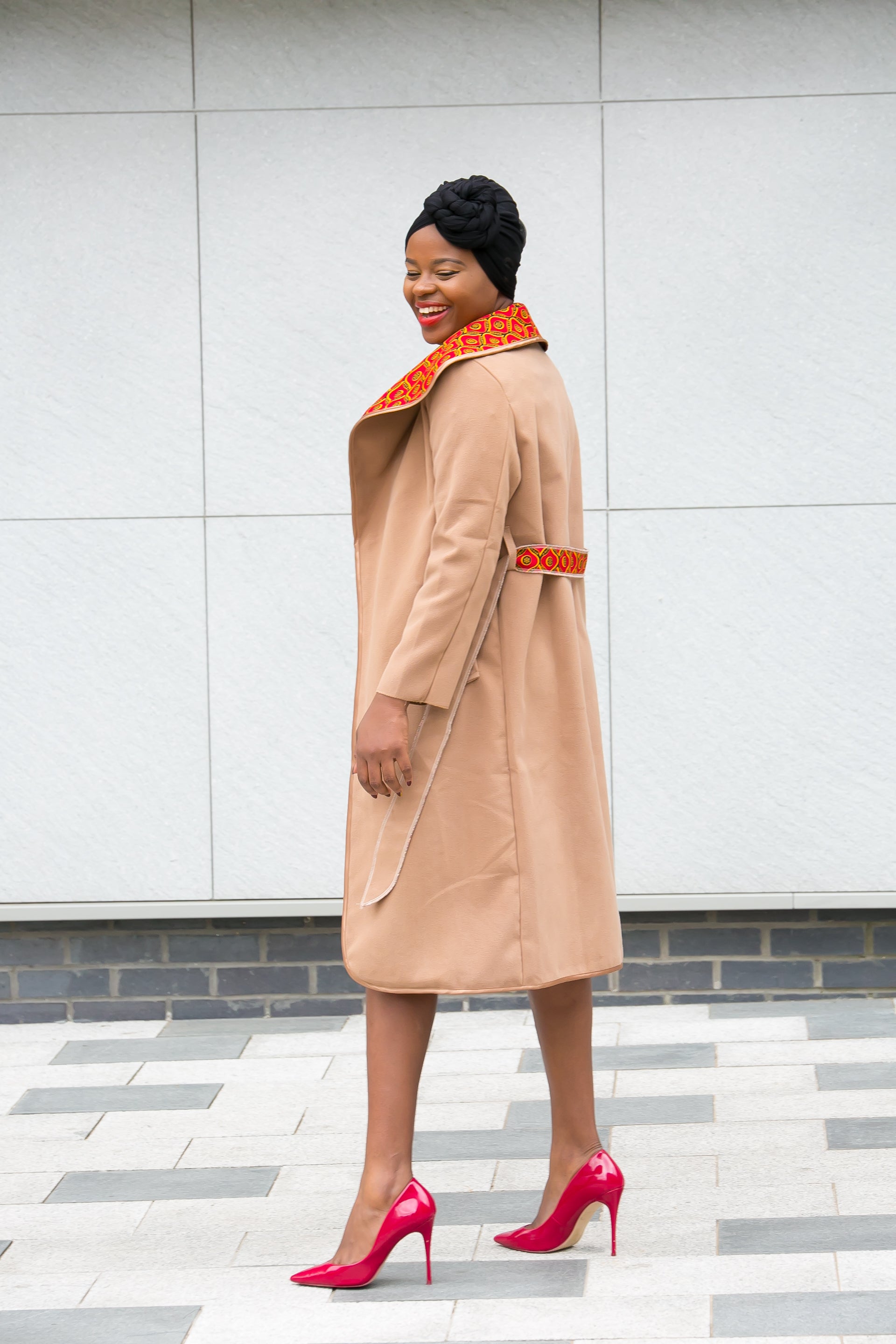 african print ankara coat