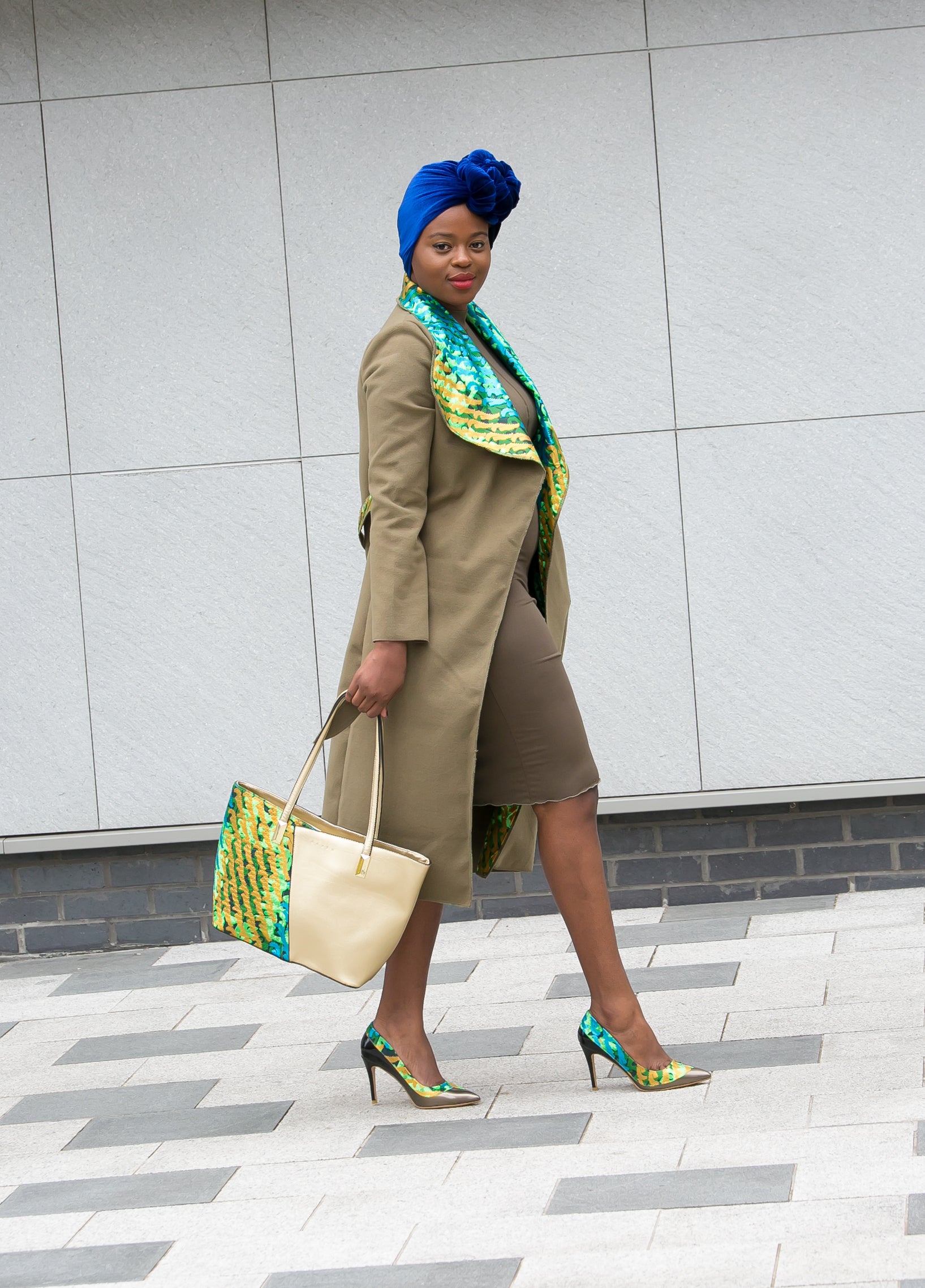 african print ankara coat