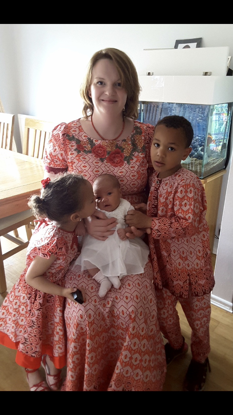 Baby dedication family outfit