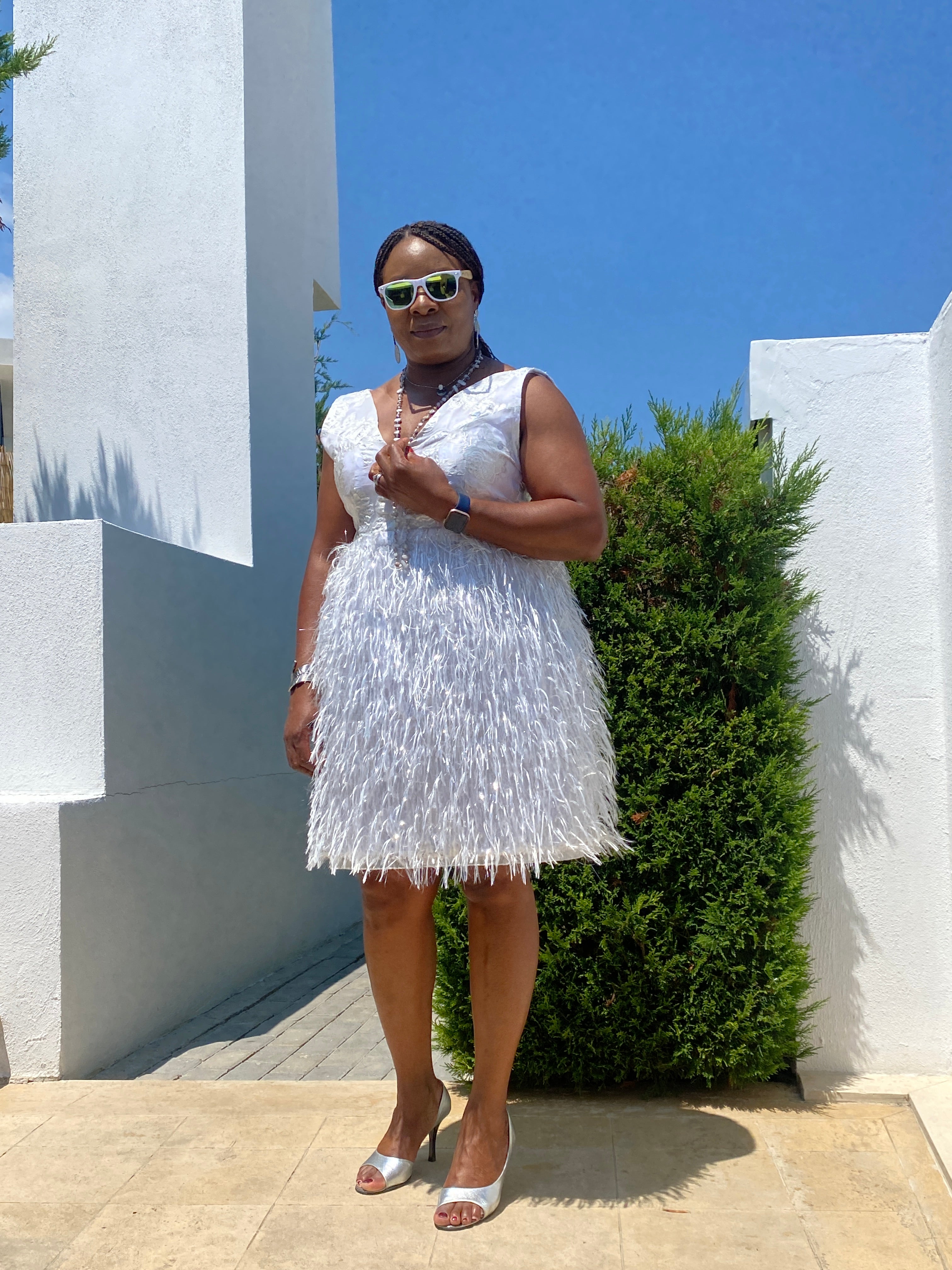 White party guest dress