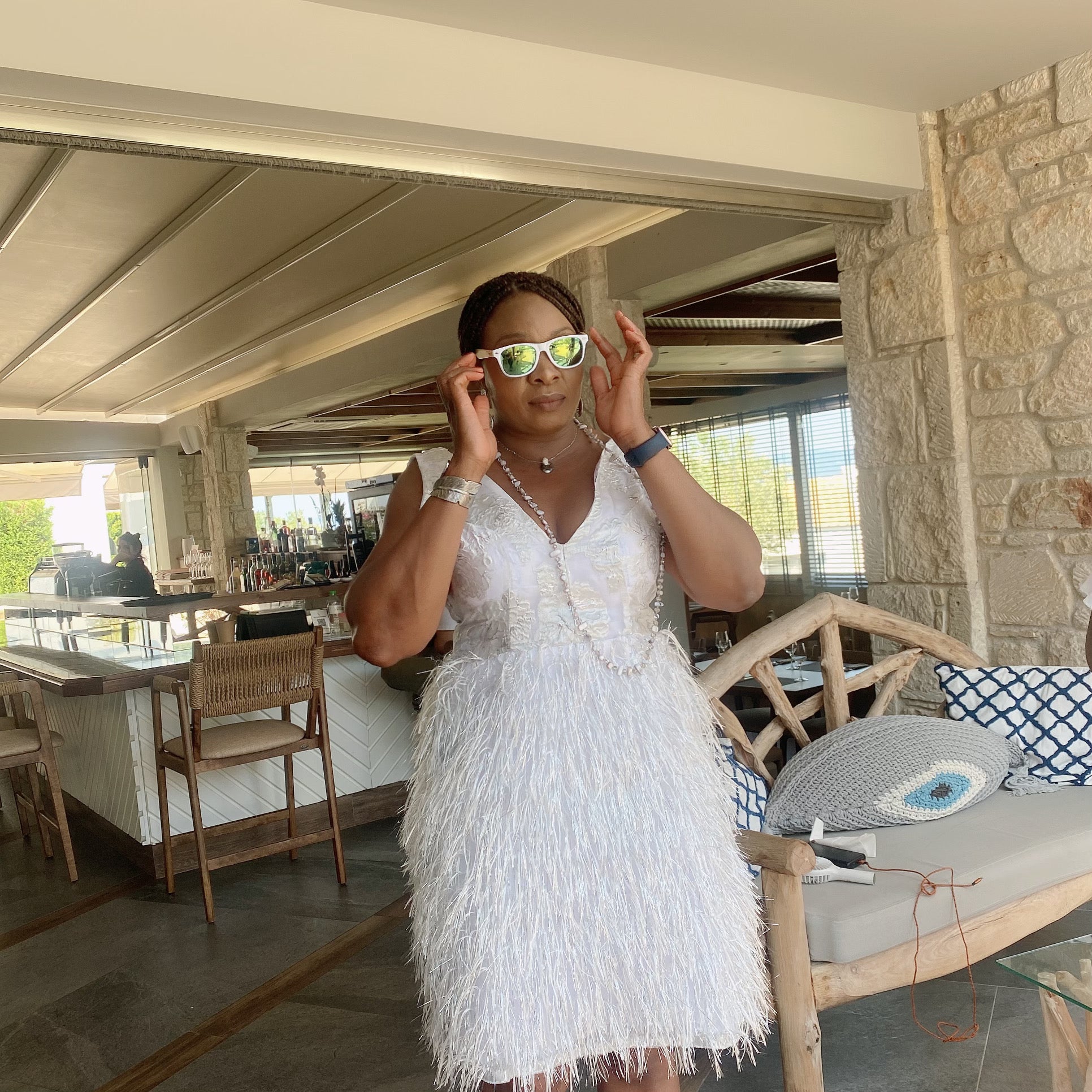 White party guest dress