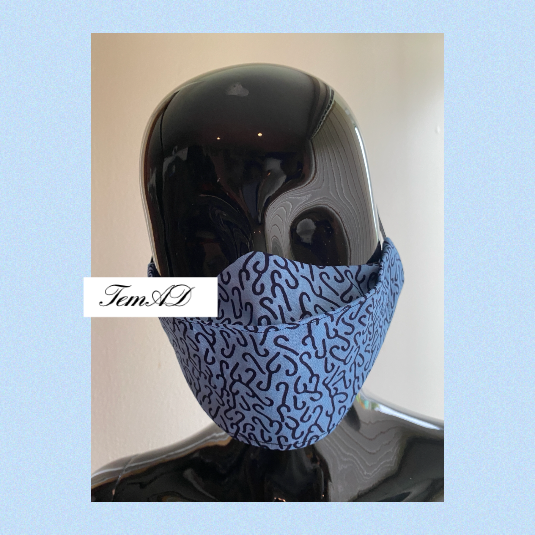 TemAD collections 3d african print ankara face mask made in uk