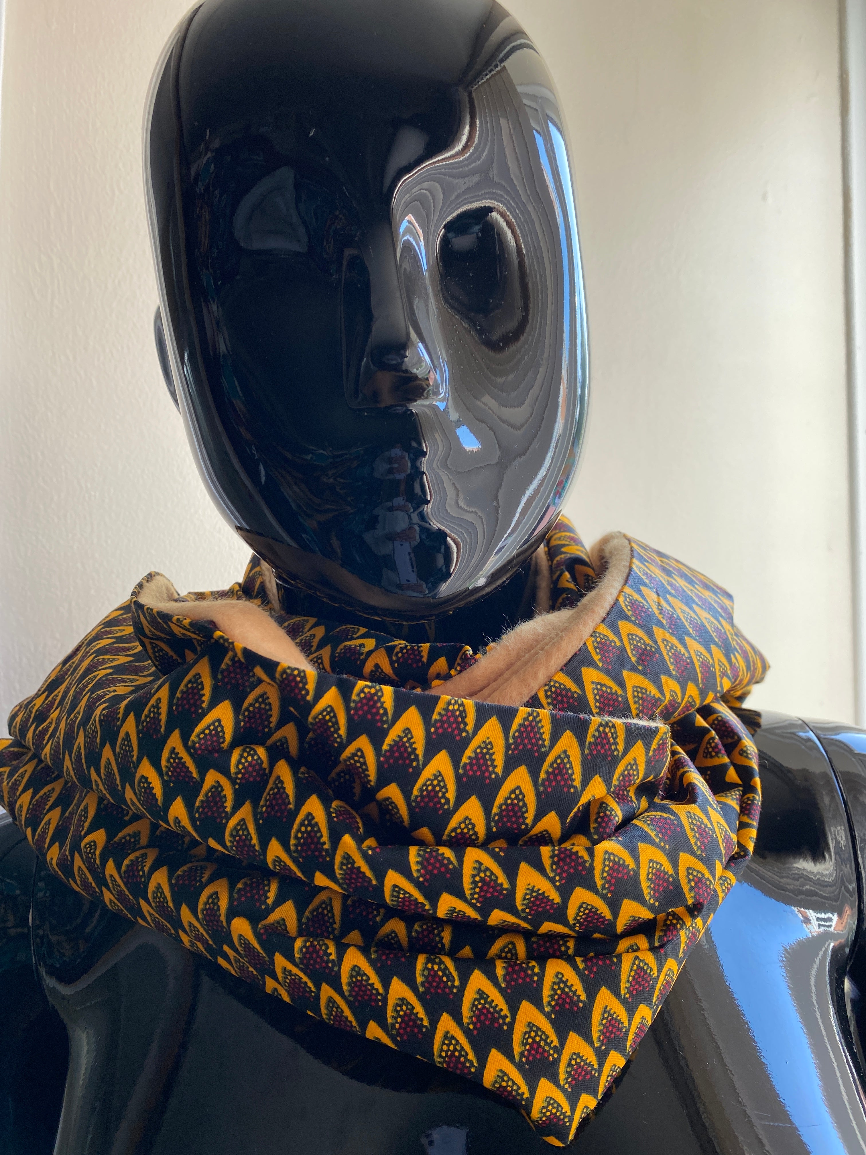 Nude fish scale Ankara Infinity Snood