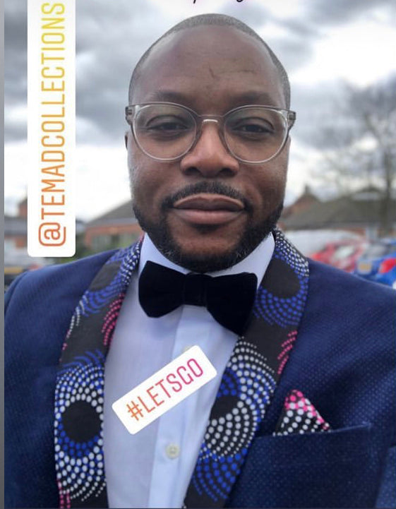 Velvet Ankara collared blazer