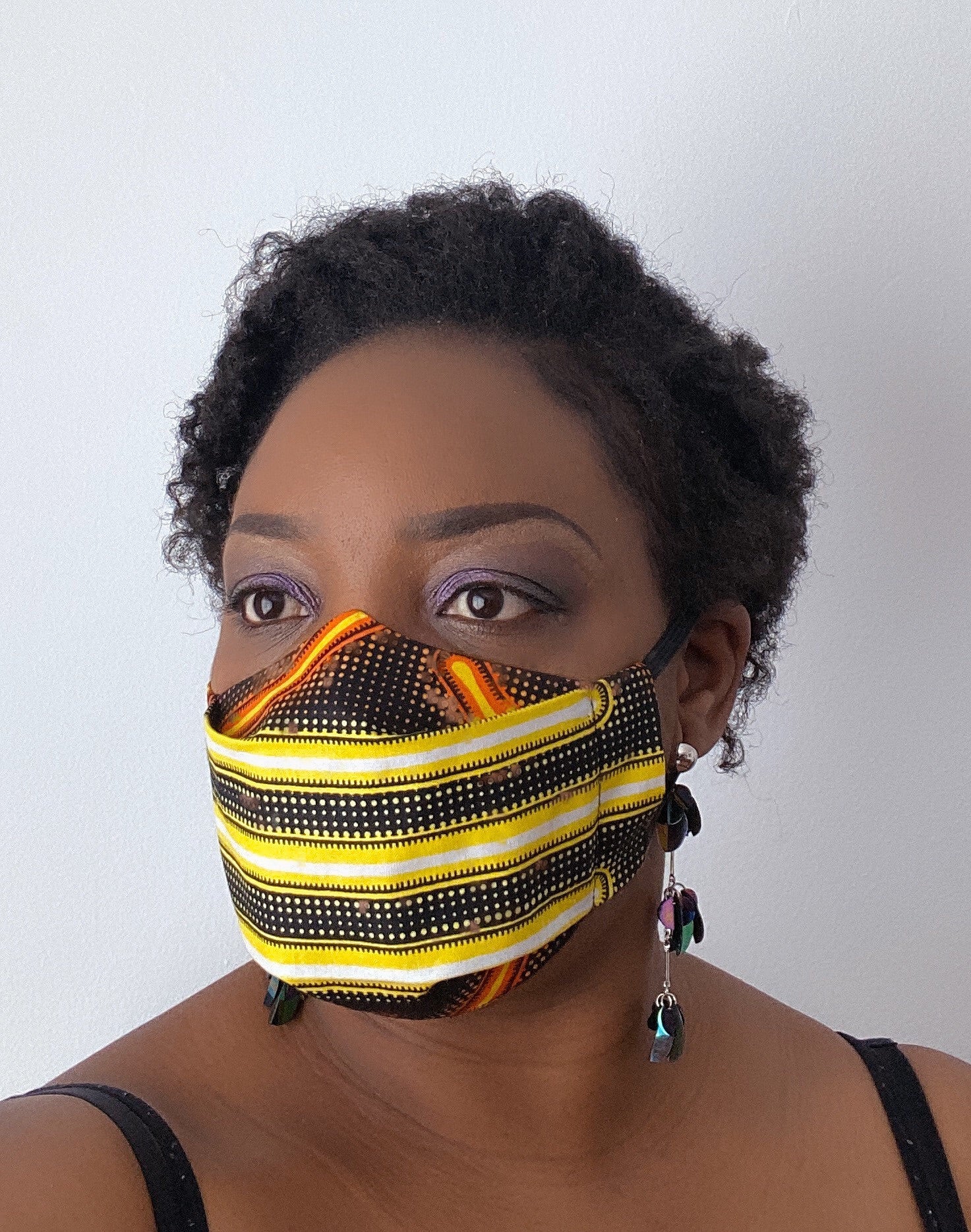TemAD collections 3d african print ankara face mask made in uk