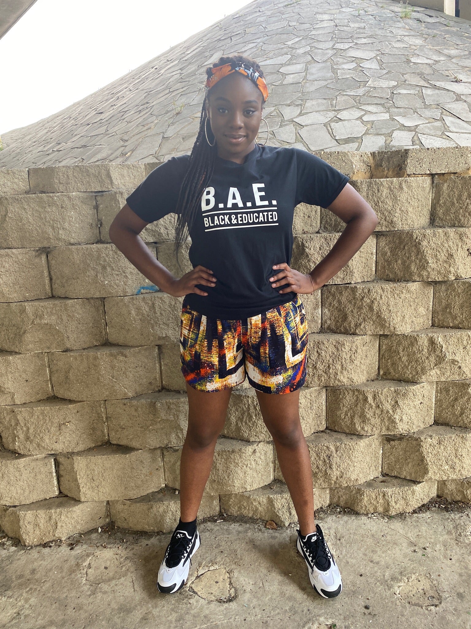 BAE collection temad tshirt african print ankara face 3d tshirt