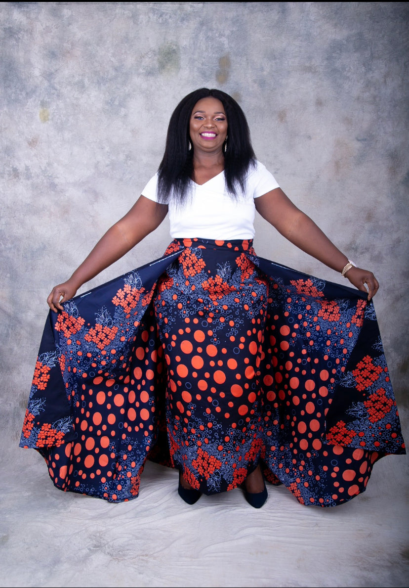 Birthday shoot Ankara skirt