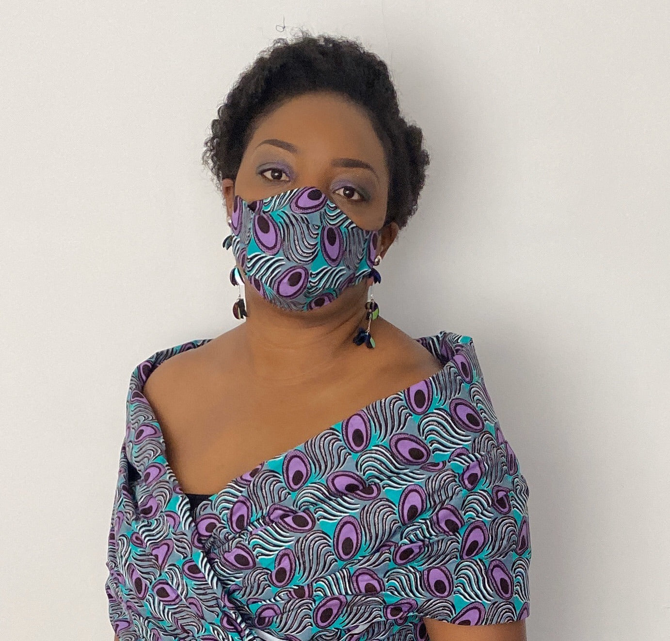 TemAD collections 3d african print ankara face mask made in uk