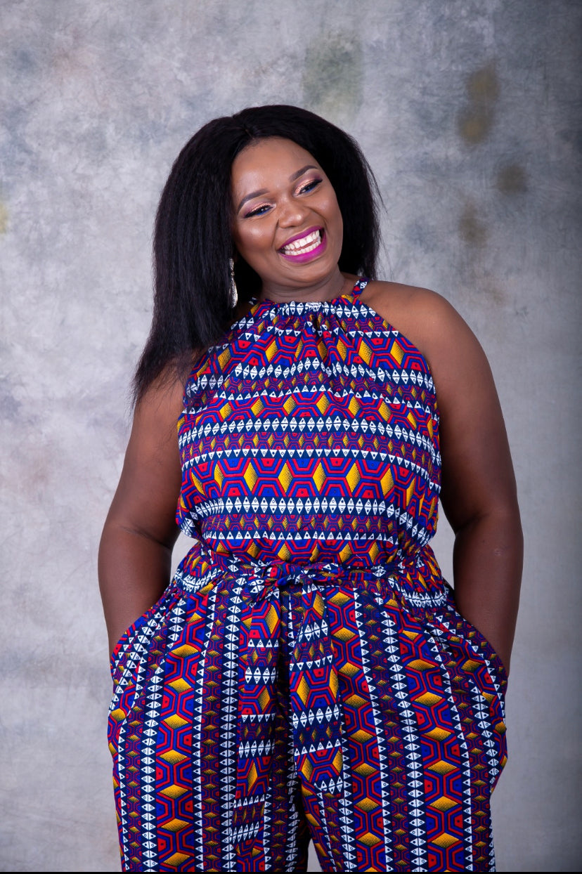 Birthday shoot Ankara jumpsuit