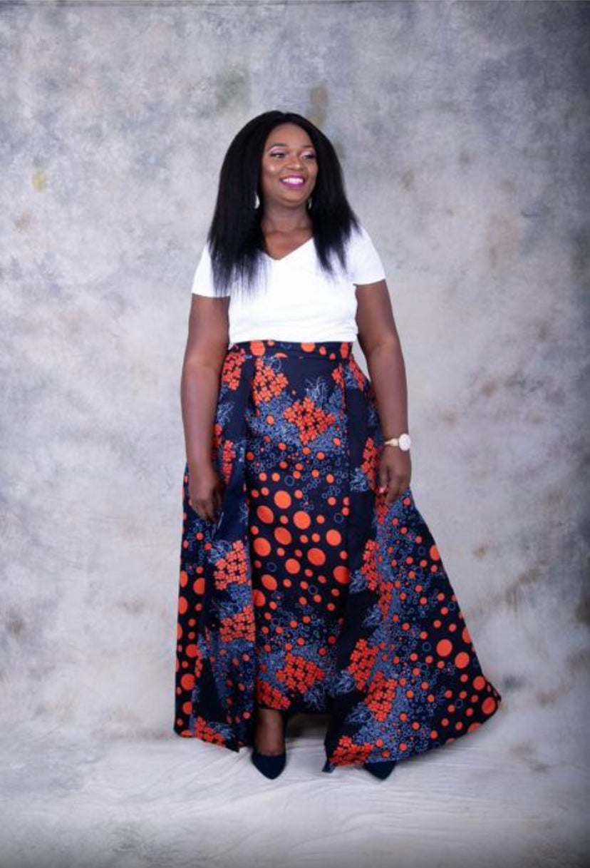 Birthday shoot Ankara skirt