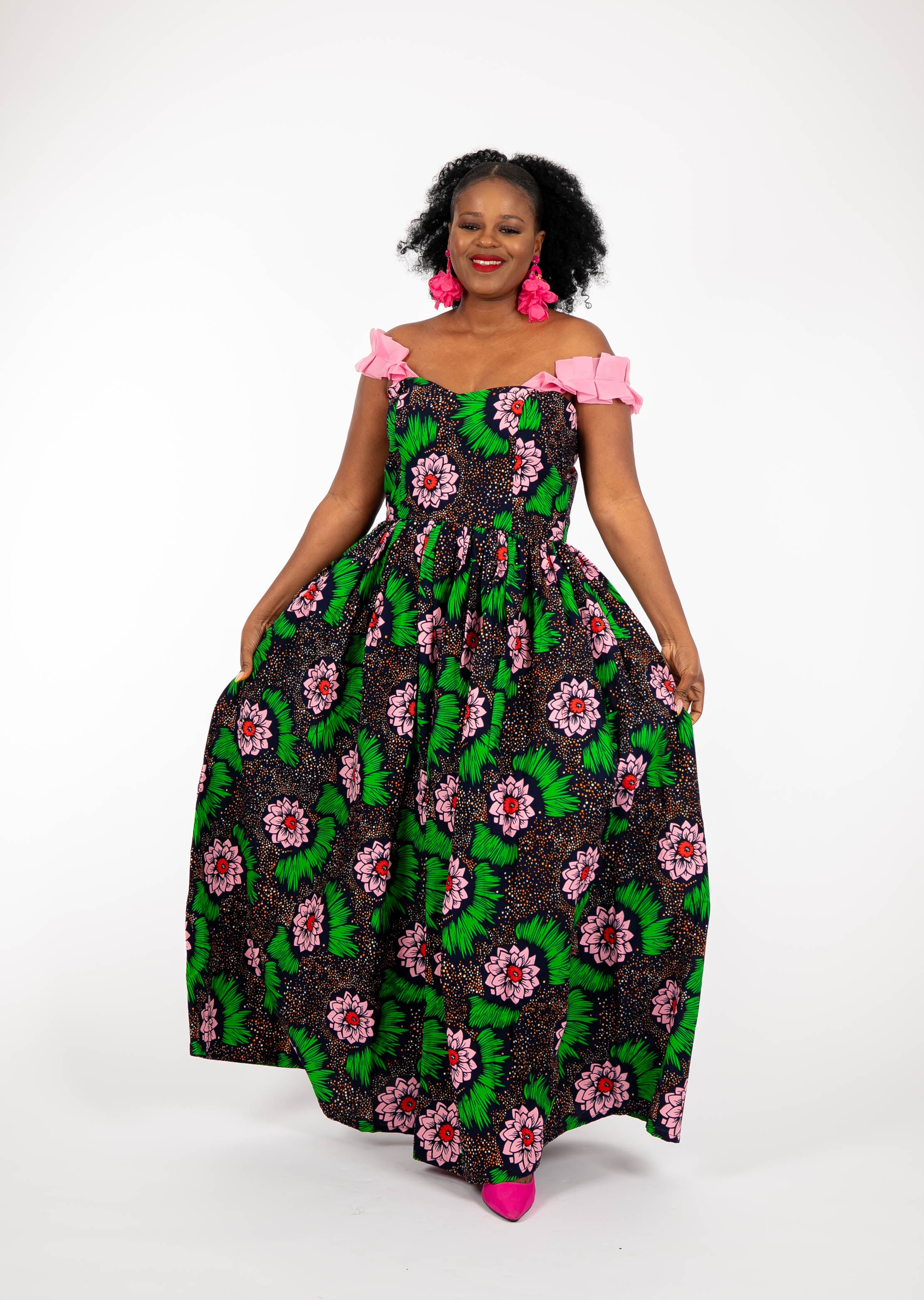 Temad collections  african print ankara Dulce maxi dress,Stylish African print dresses, Modern African dresses, Ankara dress for ladies, Latest Ankara dresses, Long Ankara dresses, ankara dresses Uk, Ankara dresses styles, stylish Ankara dresses, beautiful African dresses, African Ankara dresses for ladies, African dresses styles, ankara print, ankara maxi dresses,Ankara midi dresses, pink african print dresses, African print dress with pockets, Green african print maxi dress, African maxi dress 