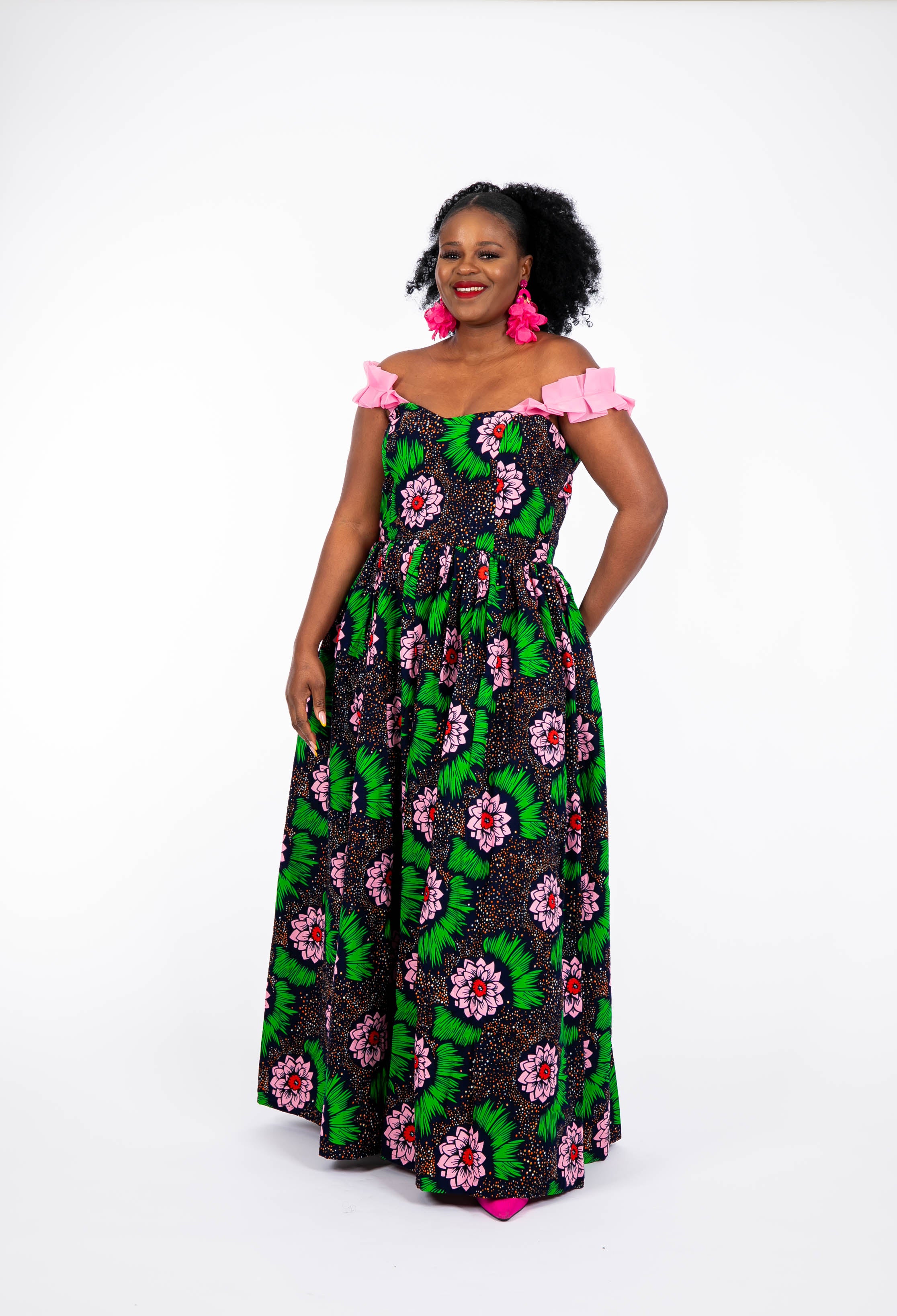 Temad collections  african print ankara Dulce maxi dress,Stylish African print dresses, Modern African dresses, Ankara dress for ladies, Latest Ankara dresses, Long Ankara dresses, ankara dresses Uk, Ankara dresses styles, stylish Ankara dresses, beautiful African dresses, African Ankara dresses for ladies, African dresses styles, ankara print, ankara maxi dresses,Ankara midi dresses, pink african print dresses, African print dress with pockets, Green african print maxi dress, African maxi dress 