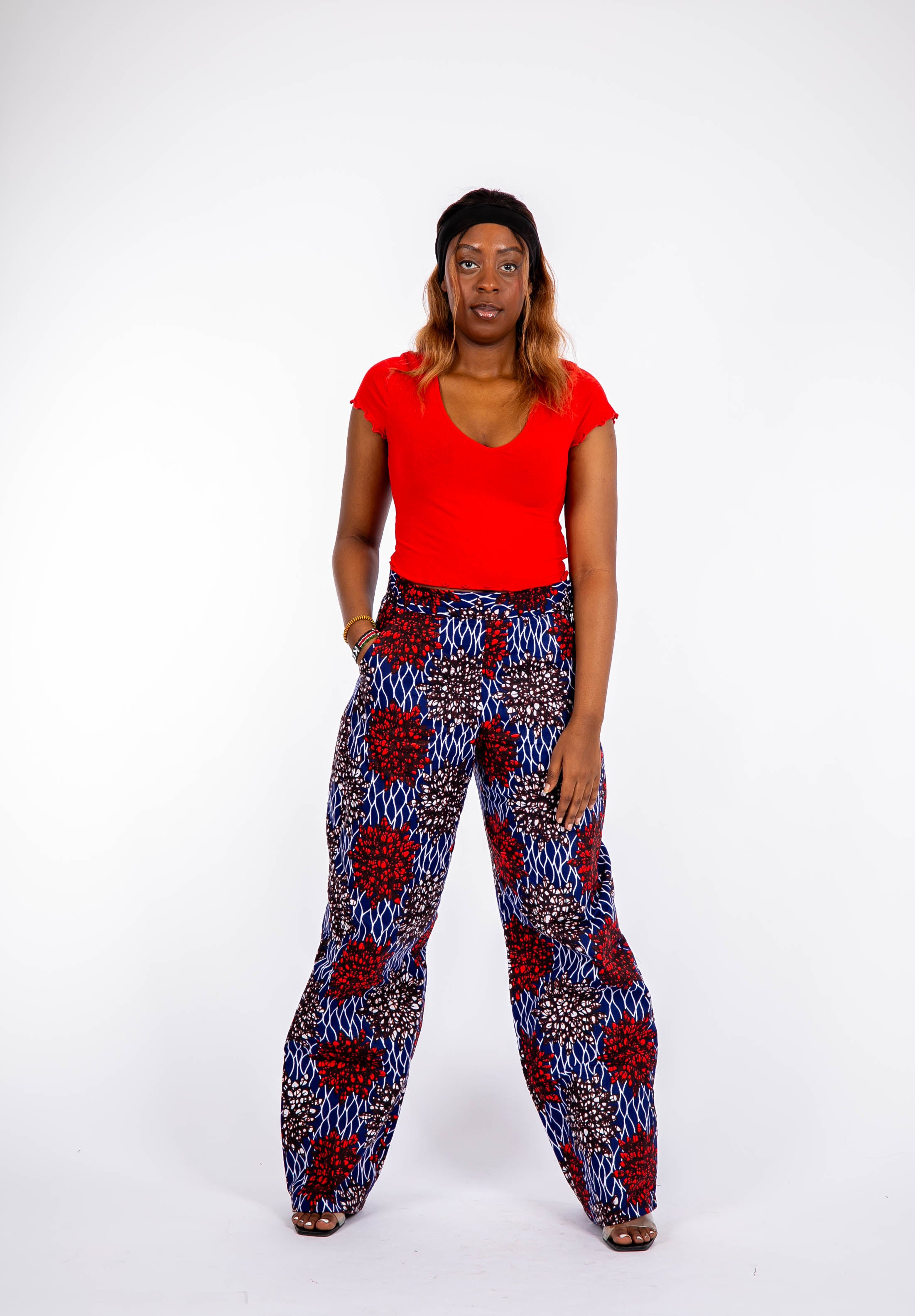 Temad collections african print ankara kimono palazzo, Stylish African print bottoms and tops, African print Ankara fabric, African trousers, African palazzo , African pants , African print casual palazzo , African trousers for ladies, African flared trousers, Ankara palazzo, Ankara trousers, Ankara pants, latest Ankara palazzo, african palazzo and tops, stylish african trousers, red palazzo 