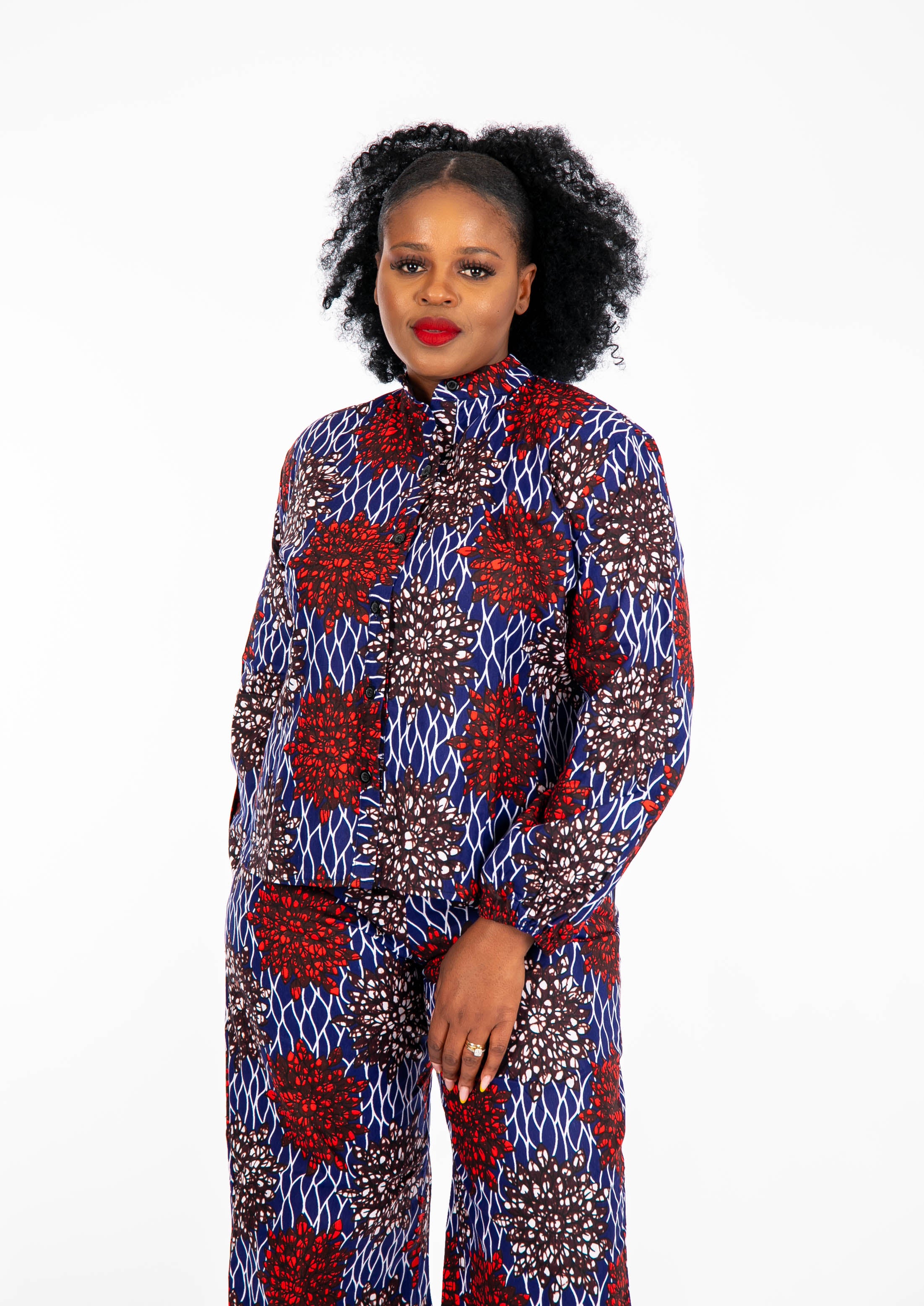  Temad collections Tesoro  african print ankara kimono palazzo, Stylish African print bottoms and tops, African print Ankara fabric, African trousers, African shirt , African blouse , African print casual palazzo , African shirt for ladies, African flared trousers, Ankara palazzo, Ankara shirt, Ankara shirt, latest Ankara shirt, african palazzo and tops, stylish african shirt, red shirt 