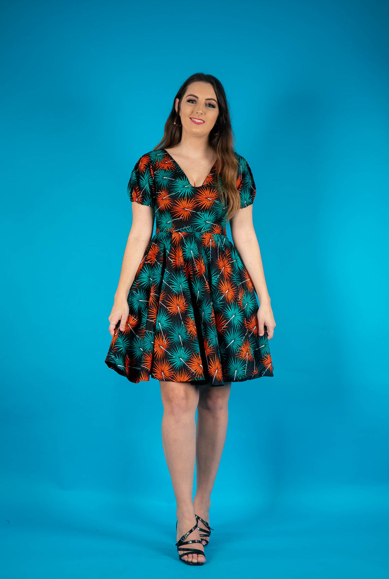 Temad collections  african print ankara iyanu midi dress