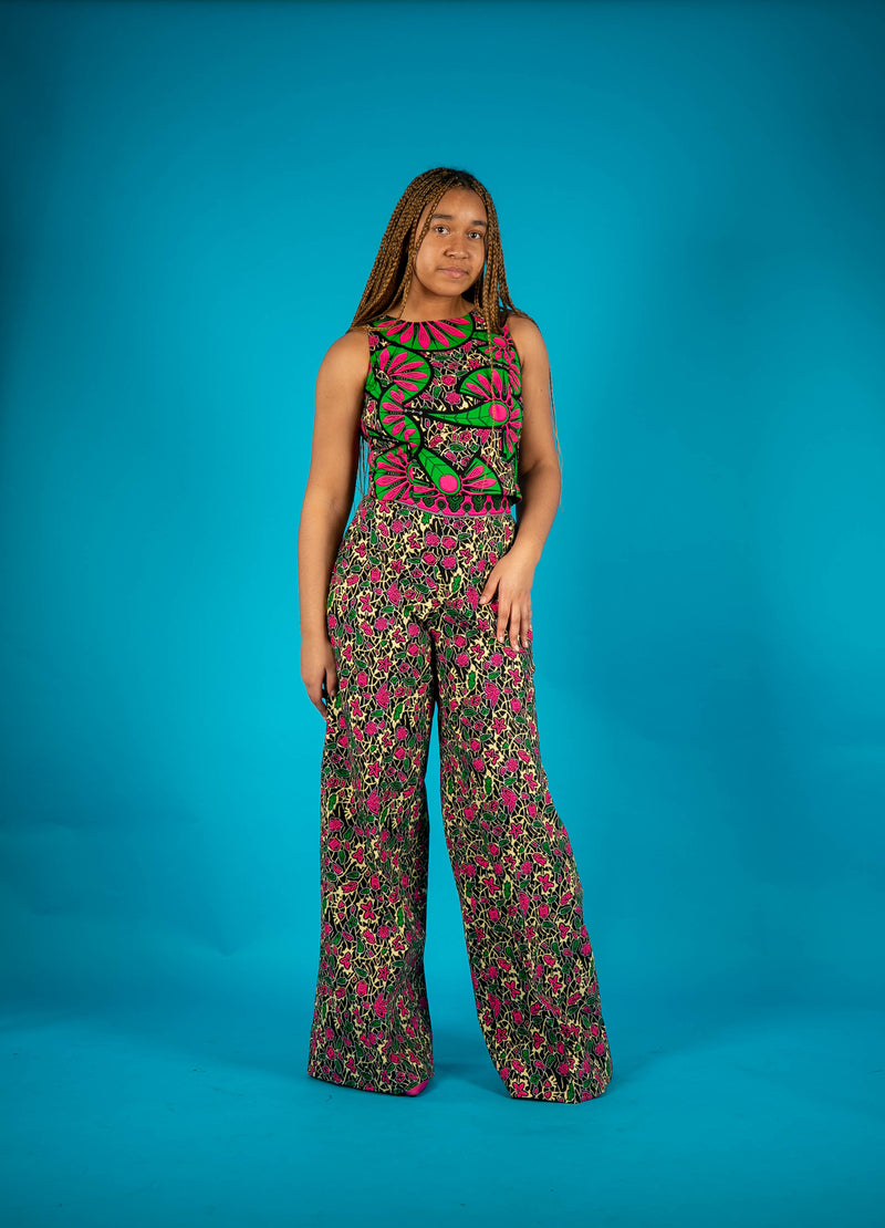 temad collections african print ankara pink barbie palazzo trousers