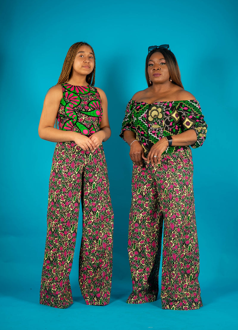 temad collections african print ankara pink barbie palazzo trousers
