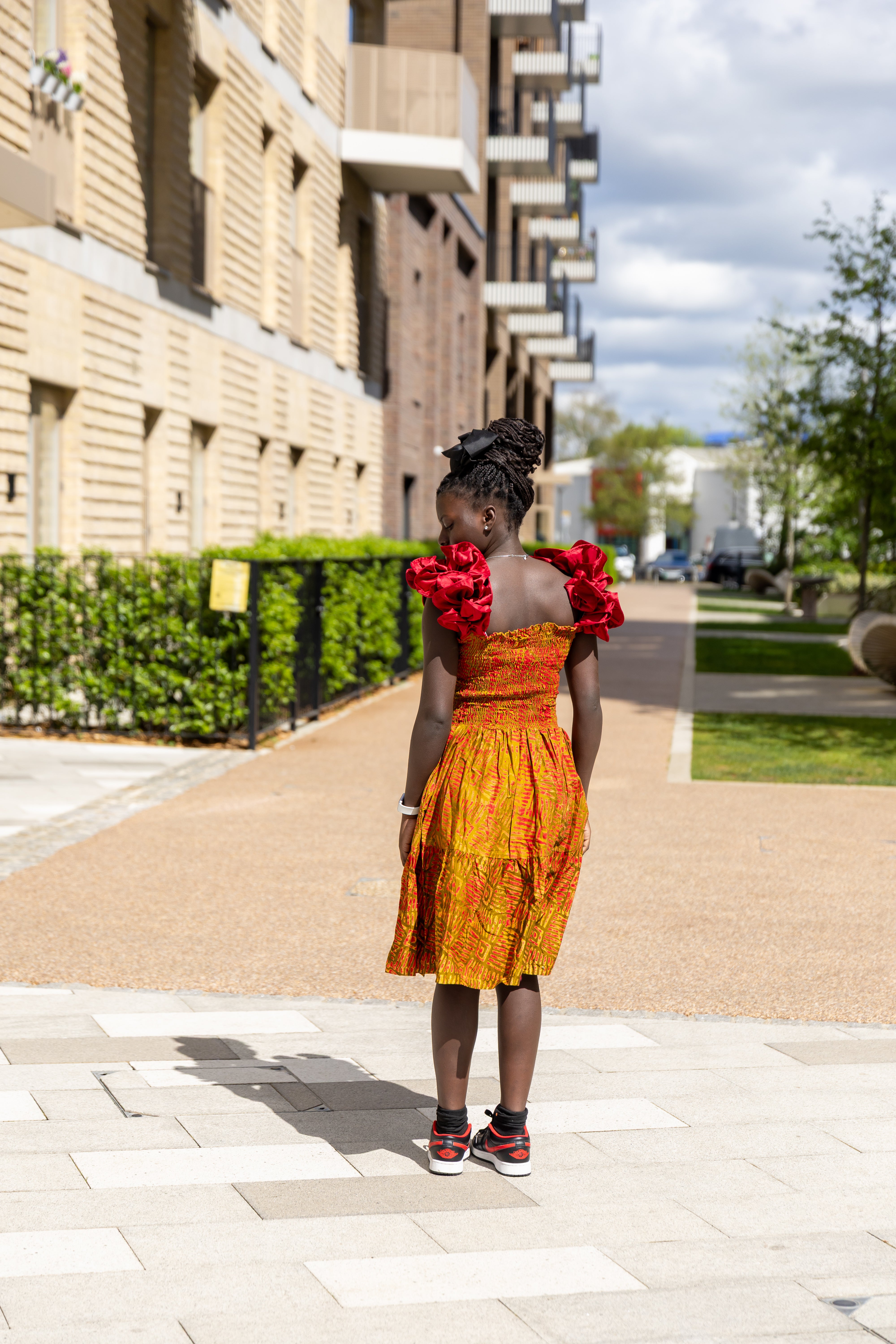 temad collections african print adire patches ruffle straps mini a line dress, Stylish African print dresses, Modern African dresses, Ankara dress for ladies, Latest adire dresses, short Ankara dresses, ankara dresses Uk. Adire dresses styles, stylish Ankara dresses, beautiful African dresses, African Ankara dresses for ladies, African dresses styles, adire print, ankara mini dresses,Ankara blue dresses, Ankara short dresses, African maxi dress, , African mini dress, , African short dress, latest africa