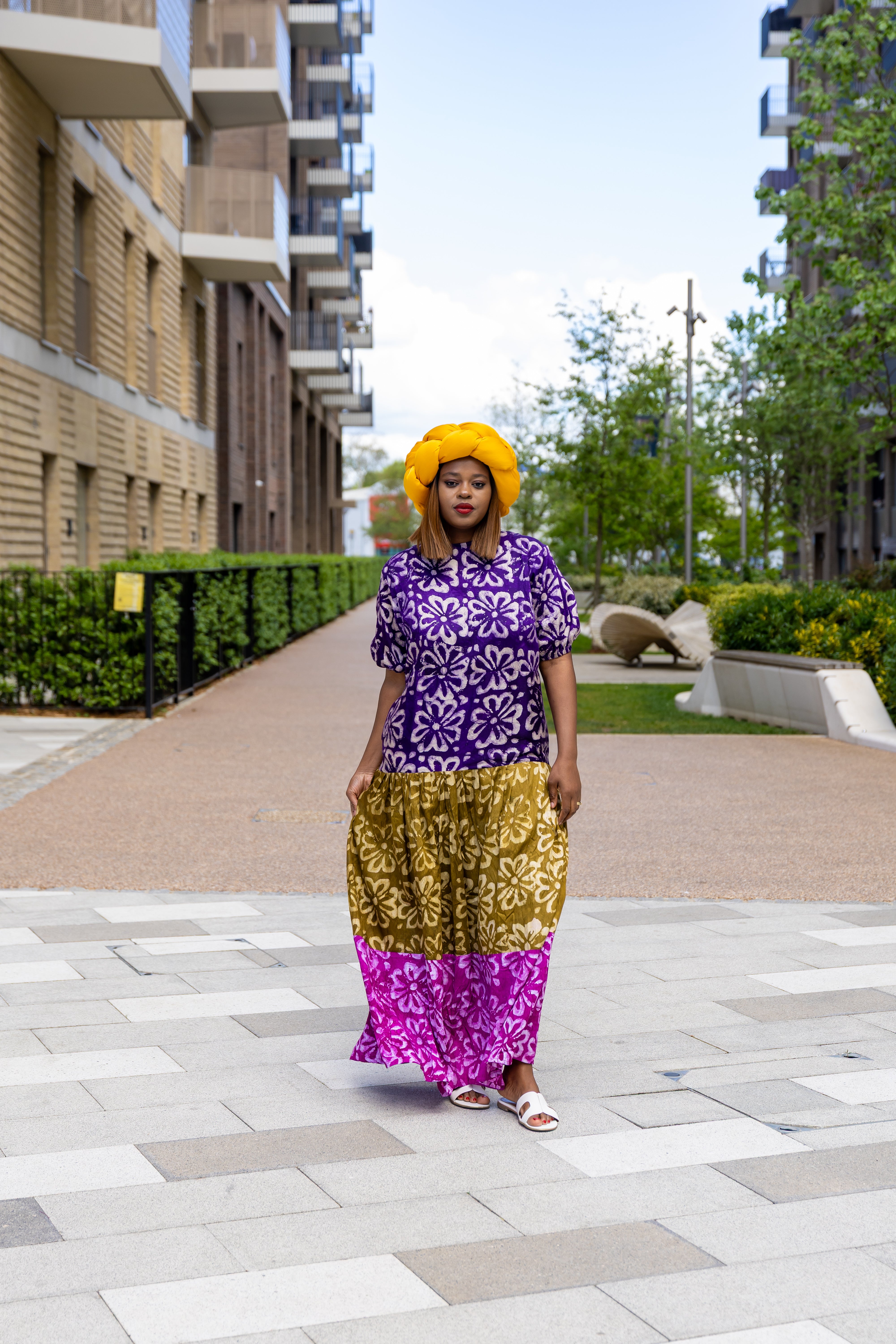 temad collections african print adire puff sleeves maxi a line dress, Stylish African print dresses, Modern African dresses, Ankara dress for ladies, Latest adire dresses, Long Ankara dresses, ankara dresses Uk. Adire dresses styles, stylish Ankara dresses, beautiful African dresses,  African dresses styles, adire print, ankara maxi dresses, Ankara blue dresses, Ankara long dresses, African maxi dress, , African midi dress,  African maxi dress, latest maxi dress, layered maxi dress