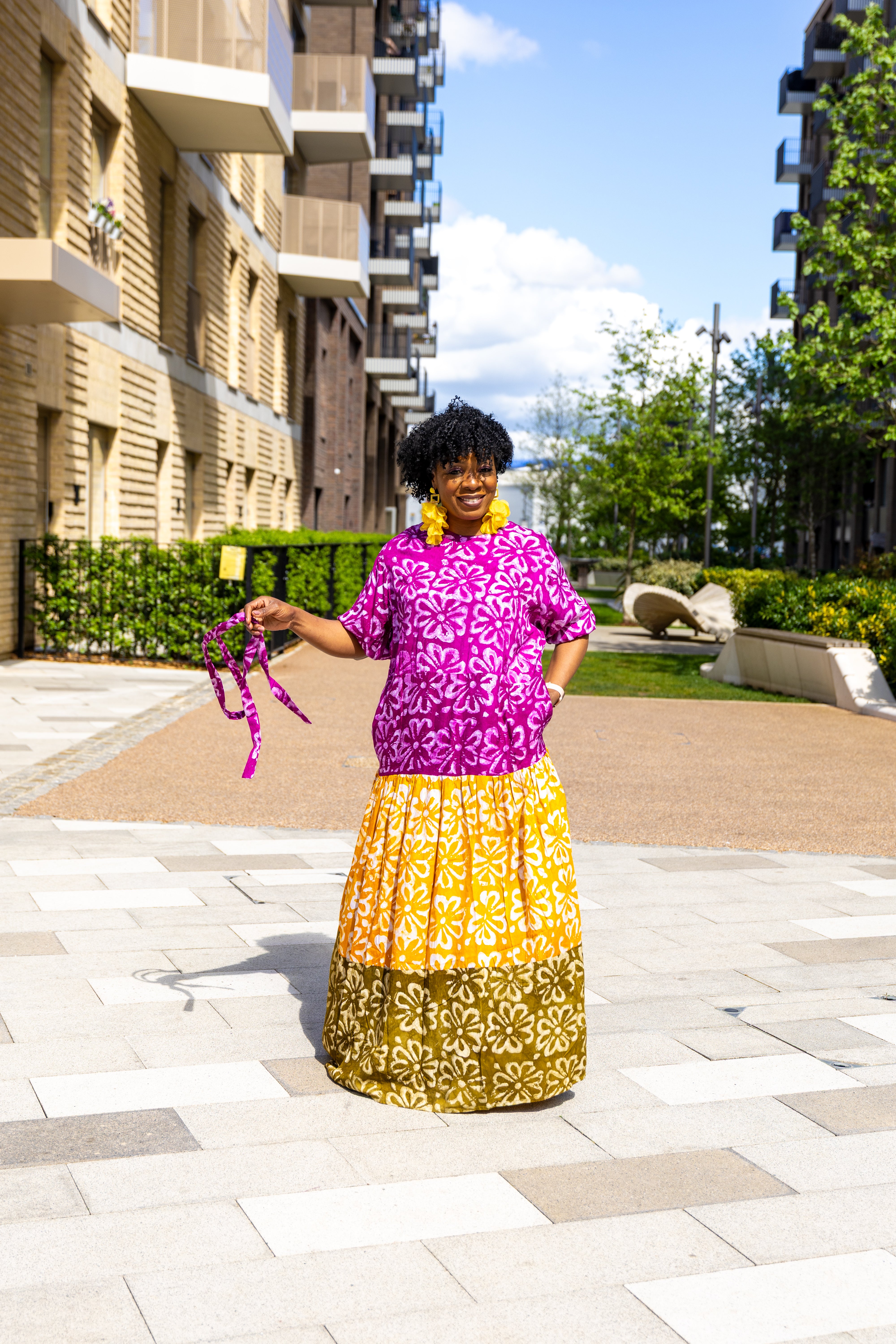 temad collections african print adire puff sleeves maxi a line dress, Stylish African print dresses, Modern African dresses, Ankara dress for ladies, Latest adire dresses, Long Ankara dresses, ankara dresses Uk. Adire dresses styles, stylish Ankara dresses, beautiful African dresses,  African dresses styles, adire print, ankara maxi dresses, Ankara blue dresses, Ankara long dresses, African maxi dress, , African midi dress,  African maxi dress, latest maxi dress, layered maxi dress