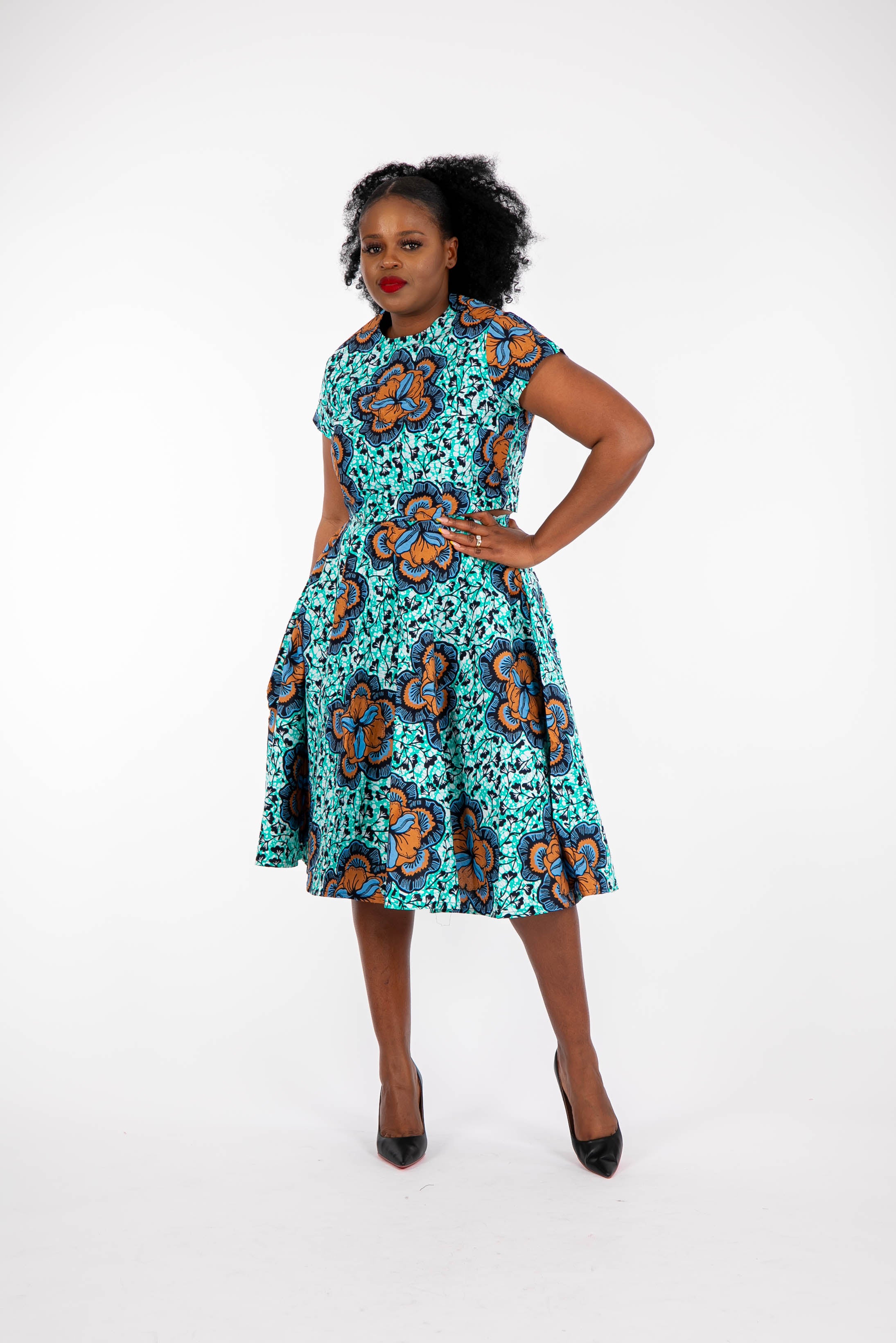 Amada African Print circle skirt