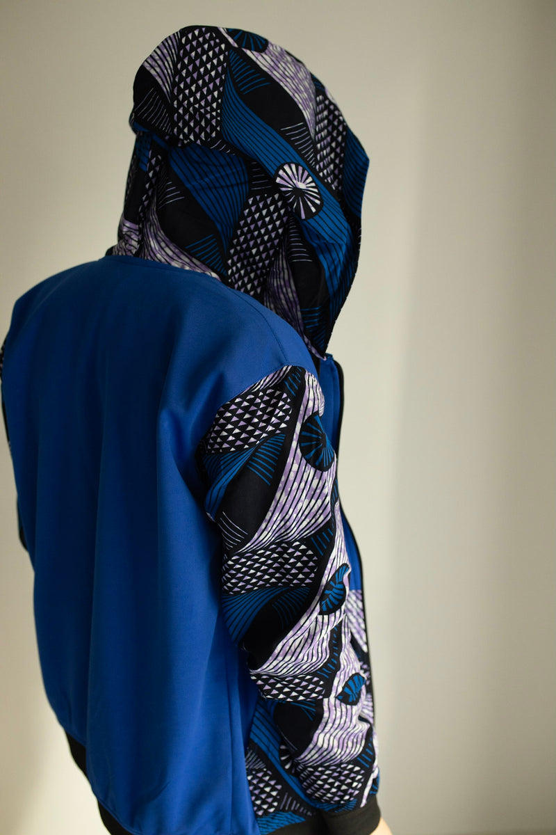Ankara African print bomber jacket