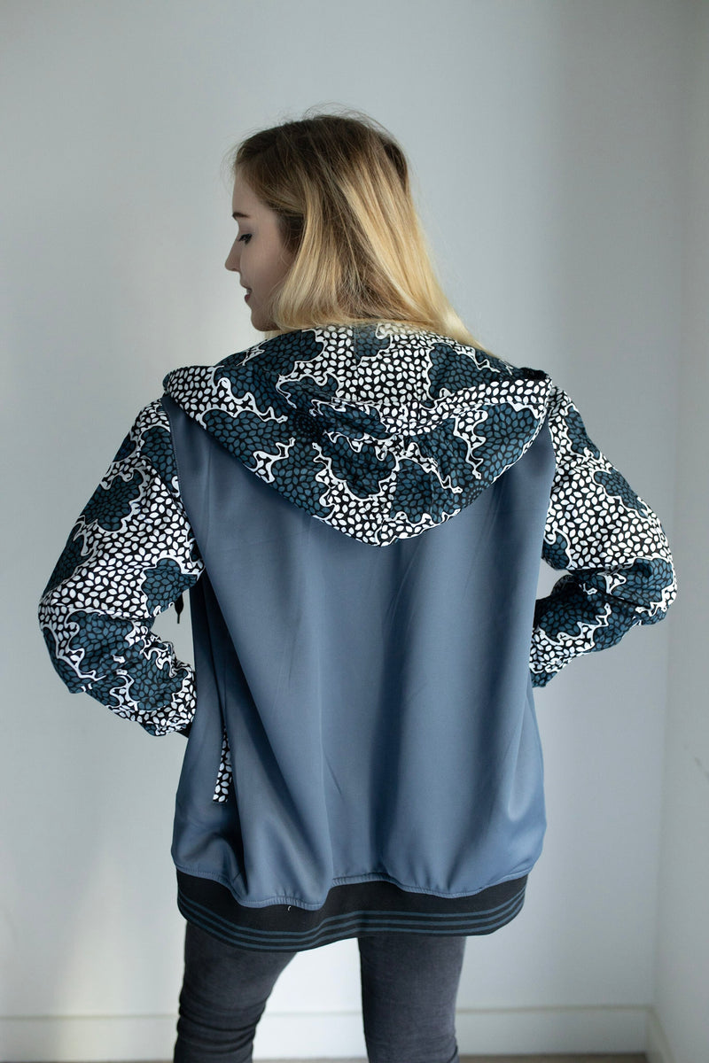 Ankara African print bomber jacket