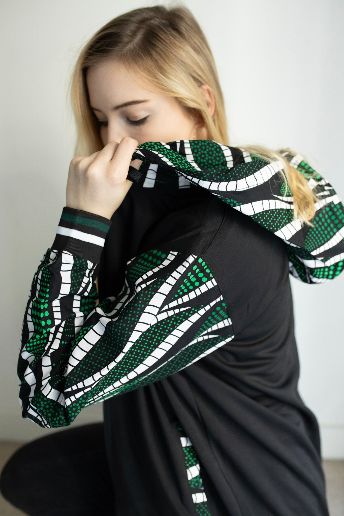 Ankara African print bomber jacket