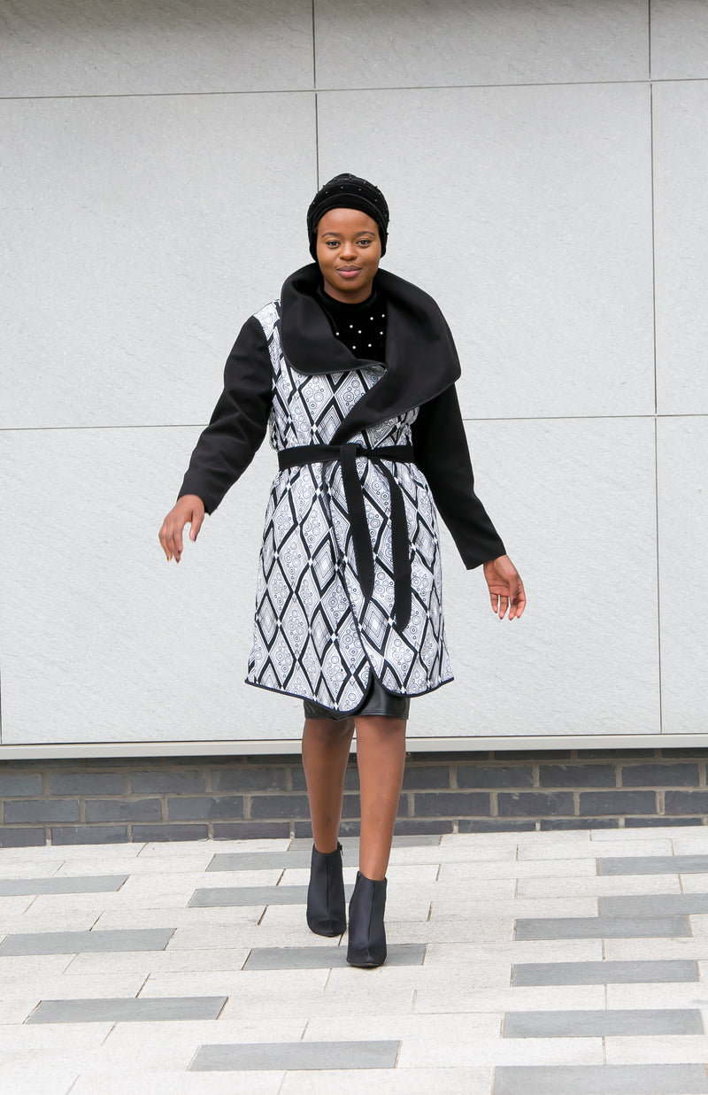 african print ankara coat