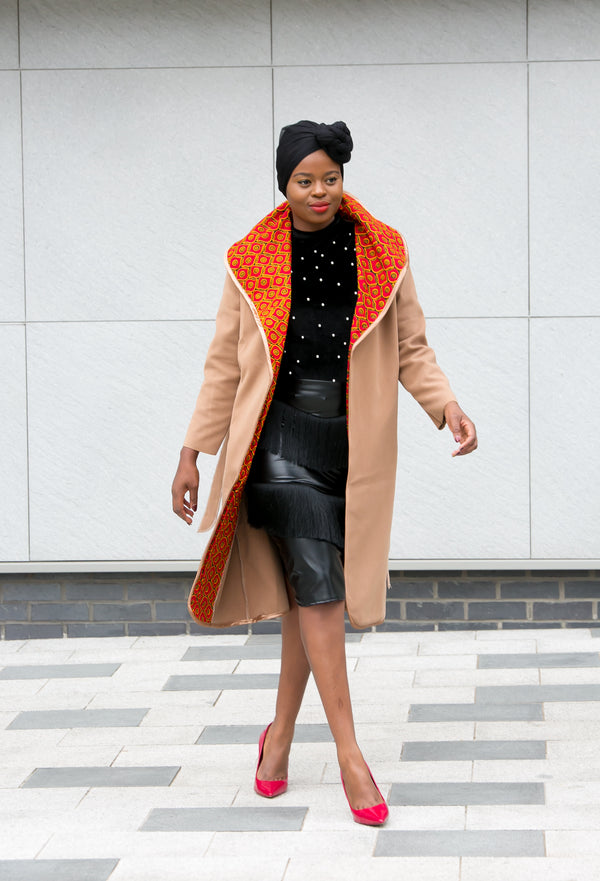 african print ankara coat